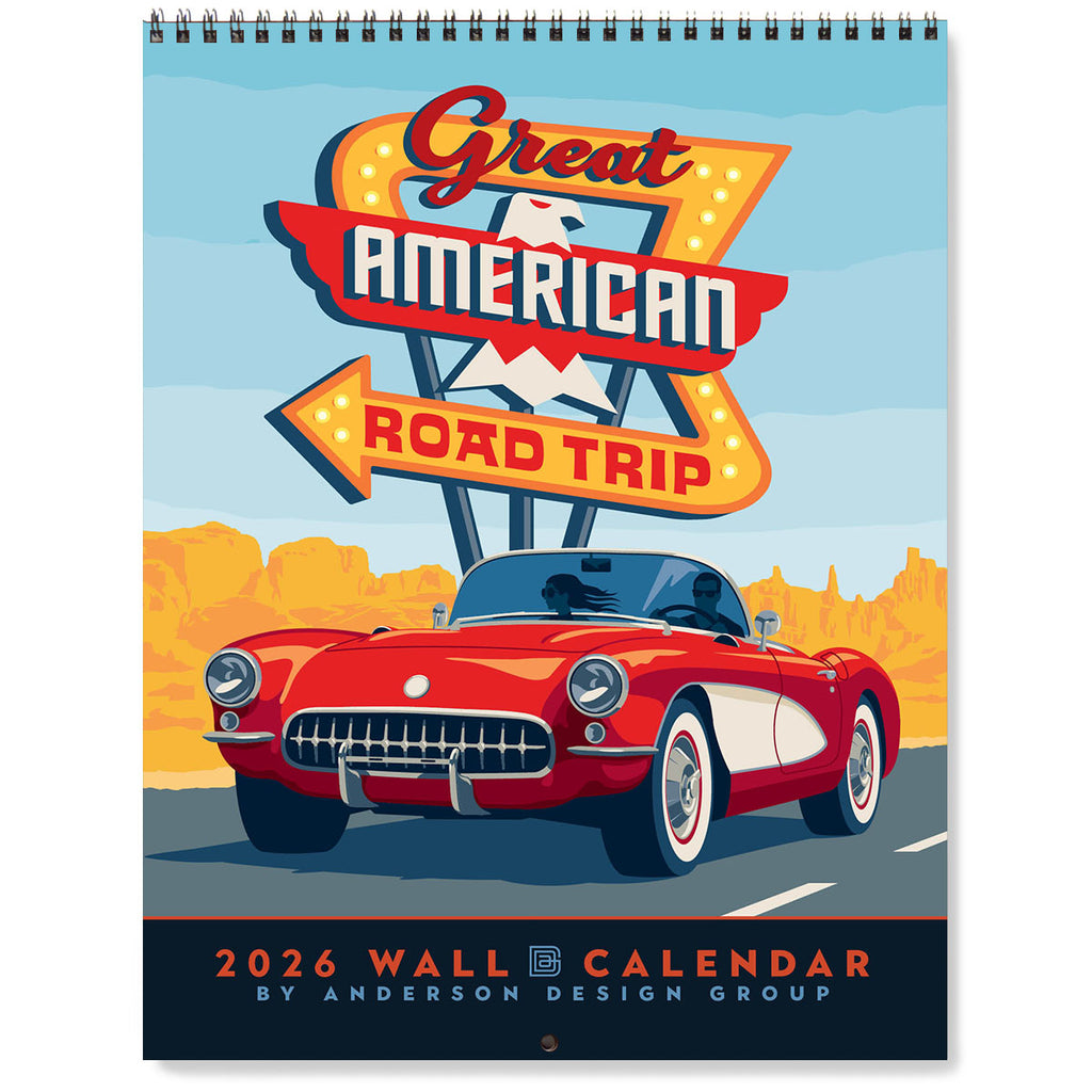 2026 Wall Calendar: Great American Road Trip