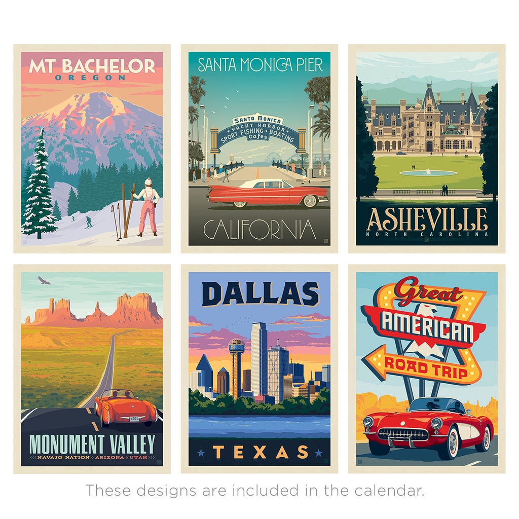 2026 Wall Calendar: Great American Road Trip
