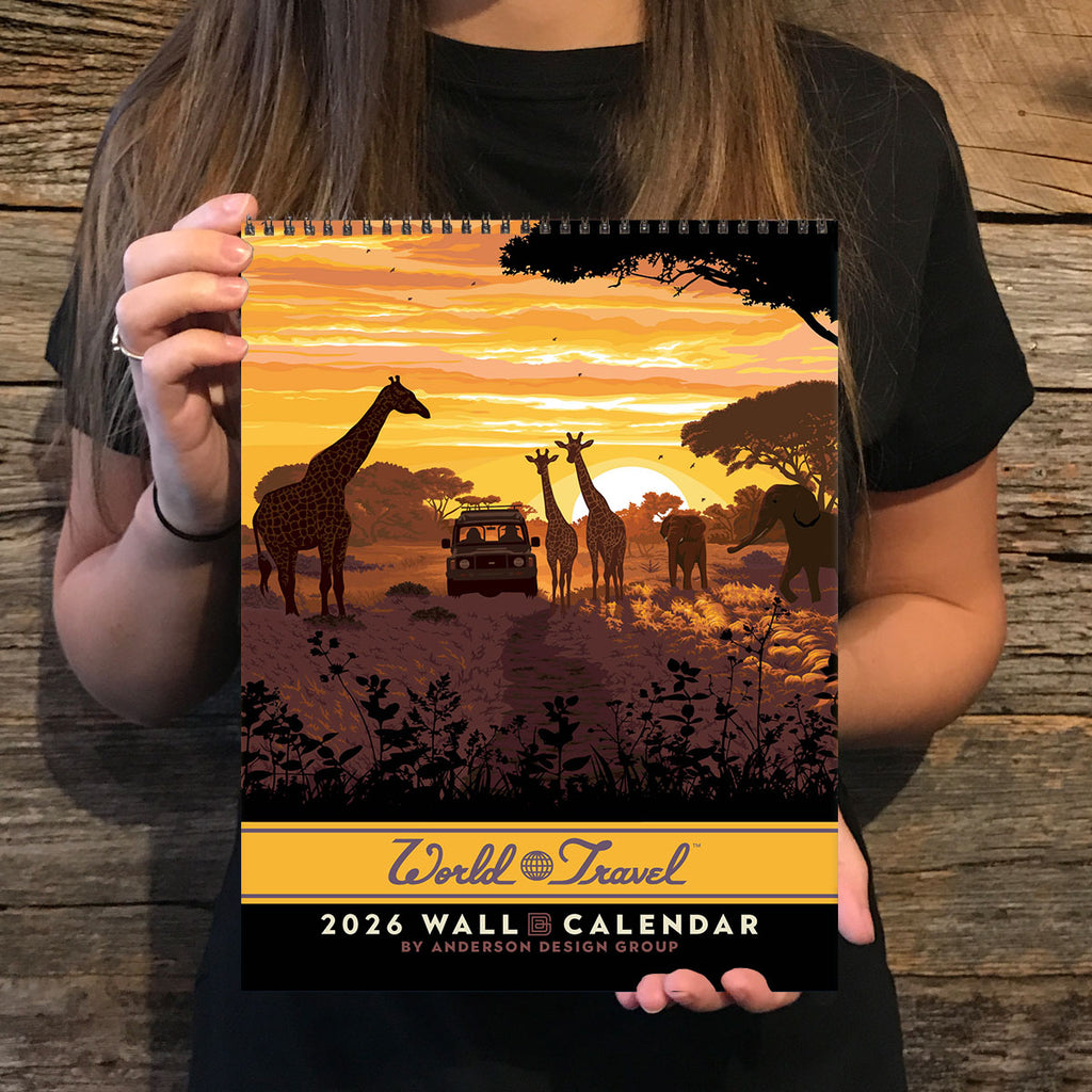 2026 Wall Calendar: World Travel