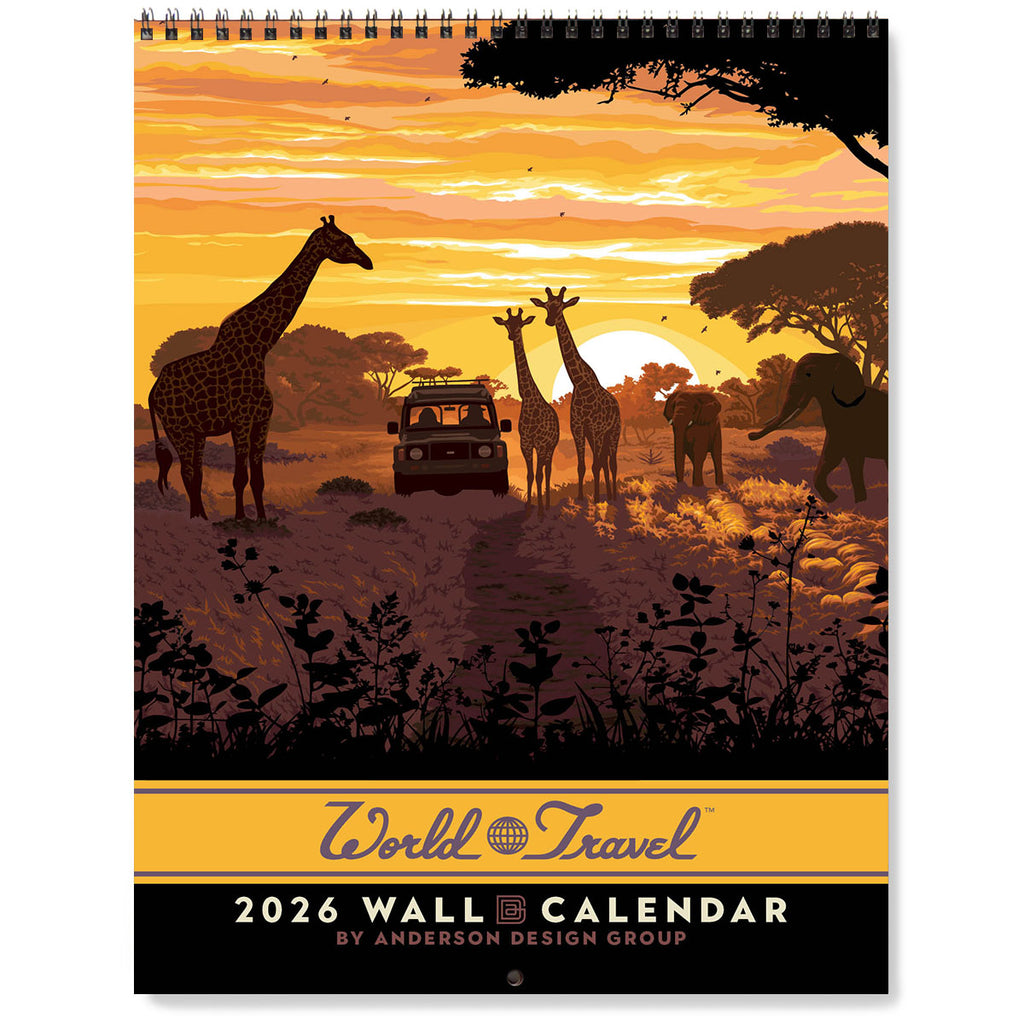 2026 Wall Calendar: World Travel