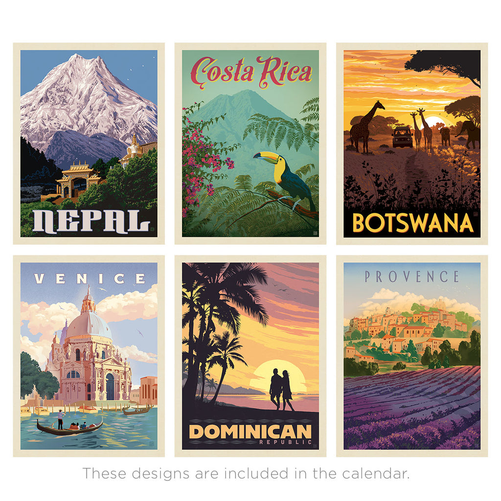 2026 Wall Calendar: World Travel