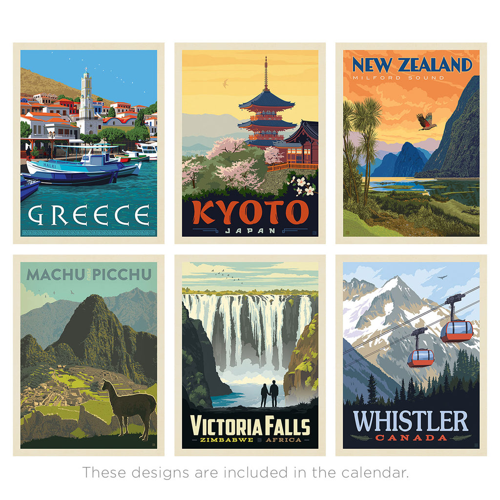 2026 Wall Calendar: World Travel