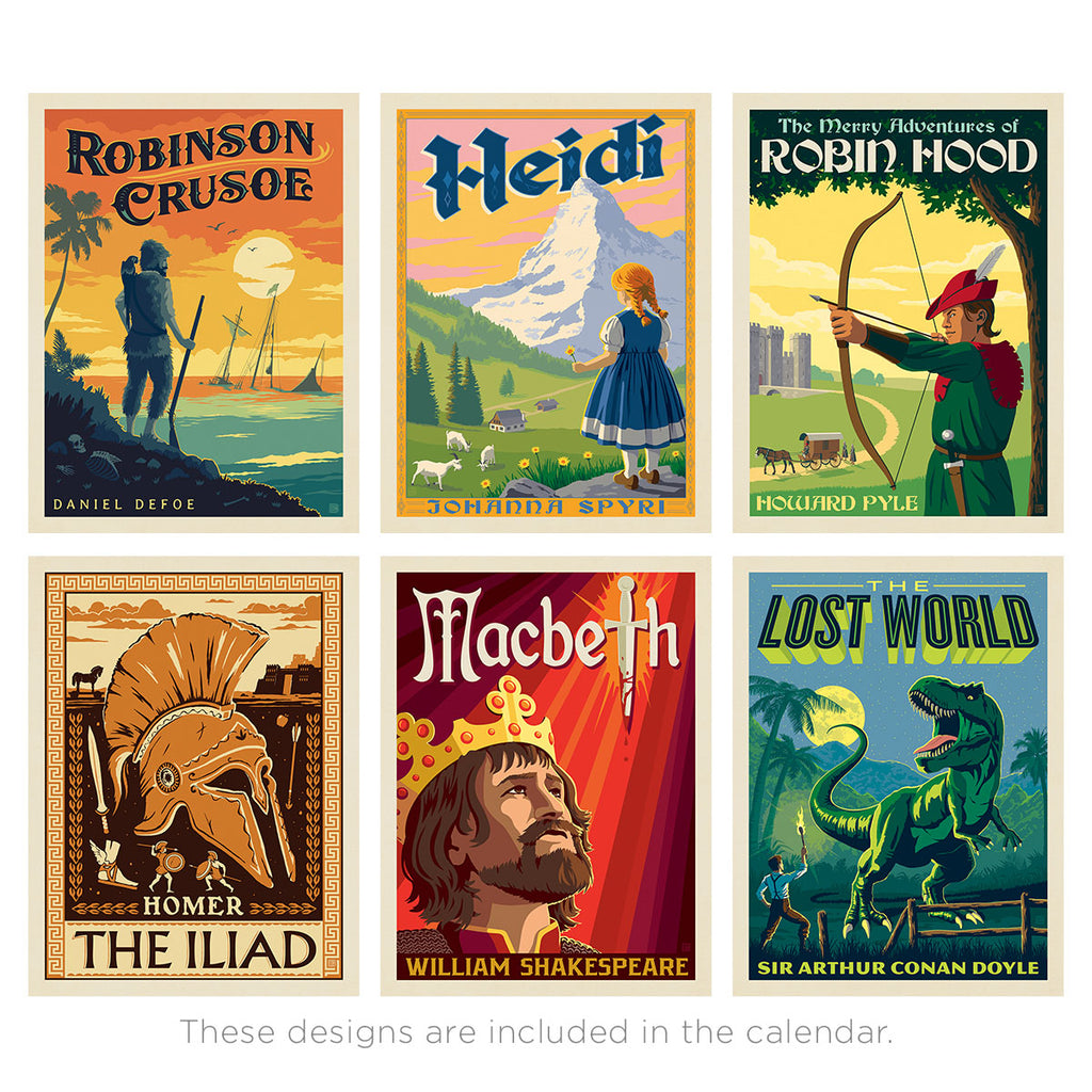 2027 Wall Calendar: Literary Classics