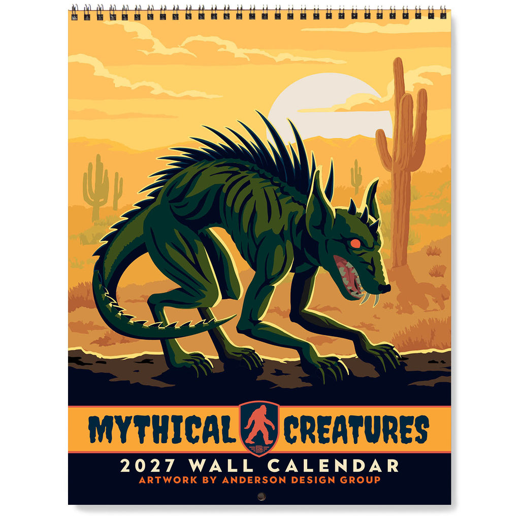 2027 Wall Calendar: Mythical Creatures From Around the World