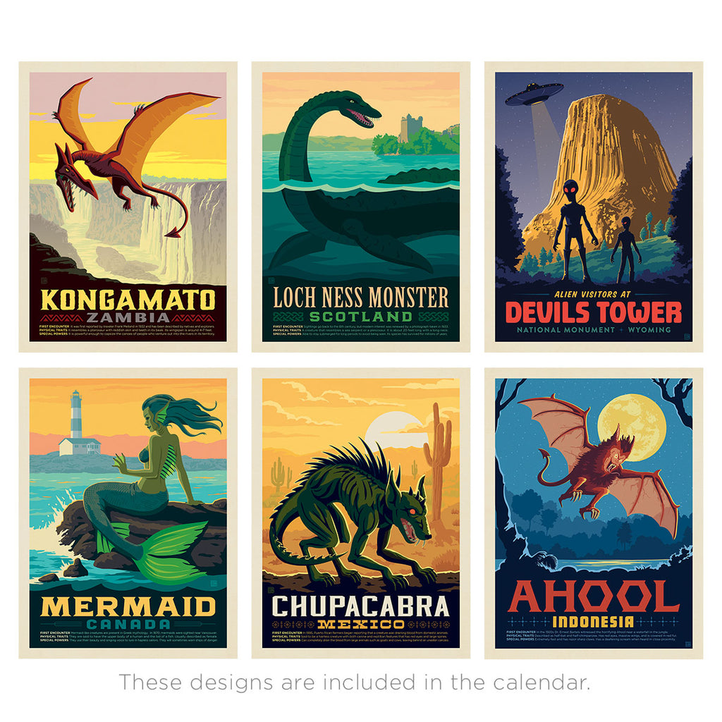 2027 Wall Calendar: Mythical Creatures From Around the World