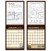 2027 Wall Calendar: National Parks Coloring Book Calendar