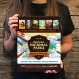 2027 Wall Calendar: National Parks Coloring Book Calendar