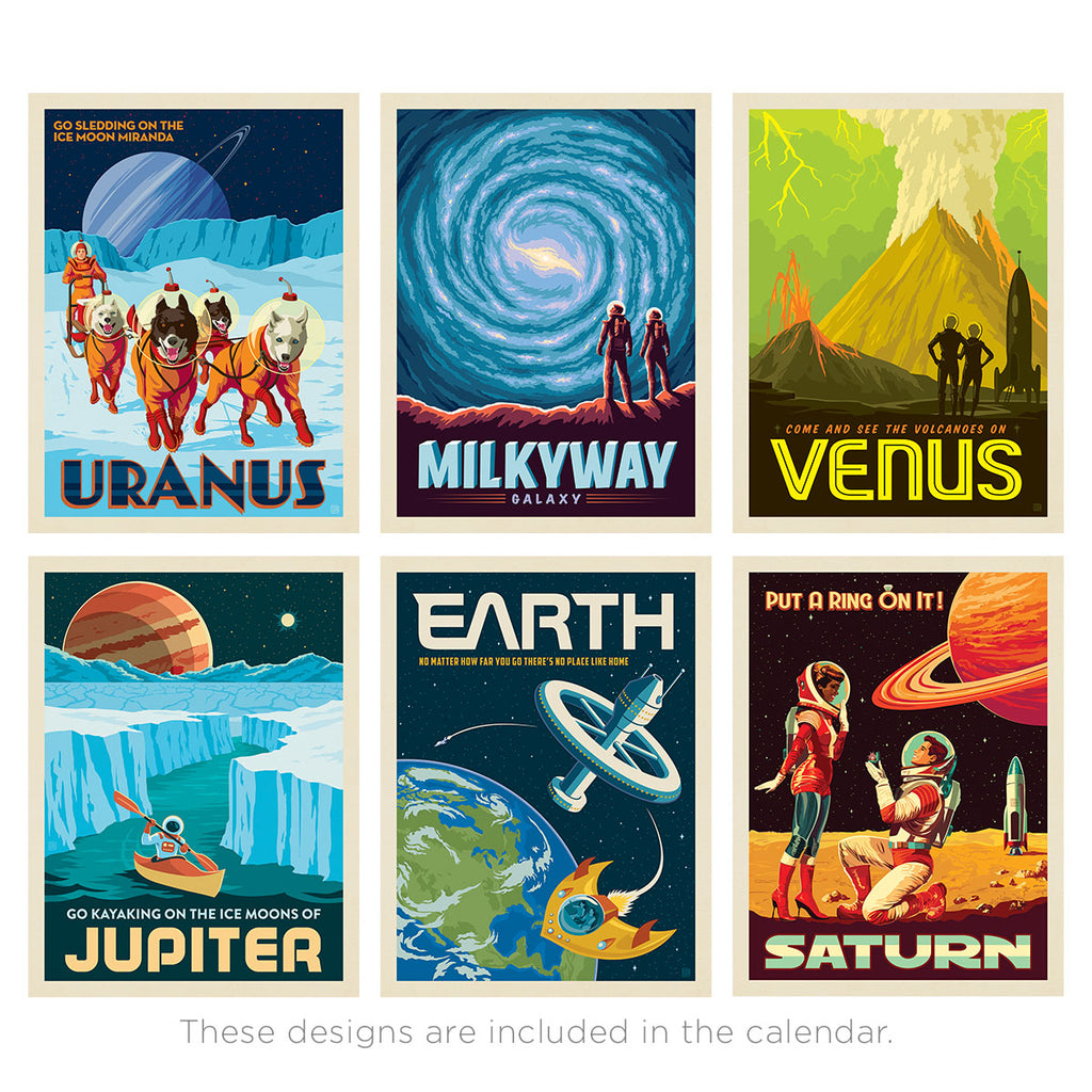 2027 Wall Calendar: Space Travel