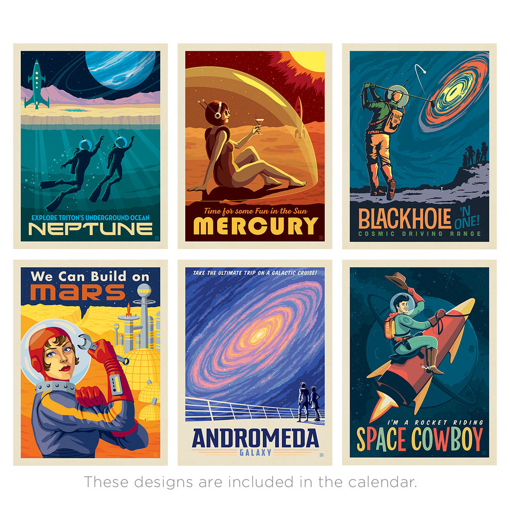 2027 Wall Calendar: Space Travel