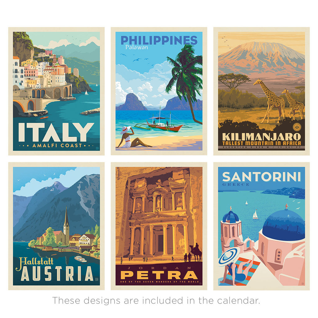 2027 Wall Calendar: World Travel