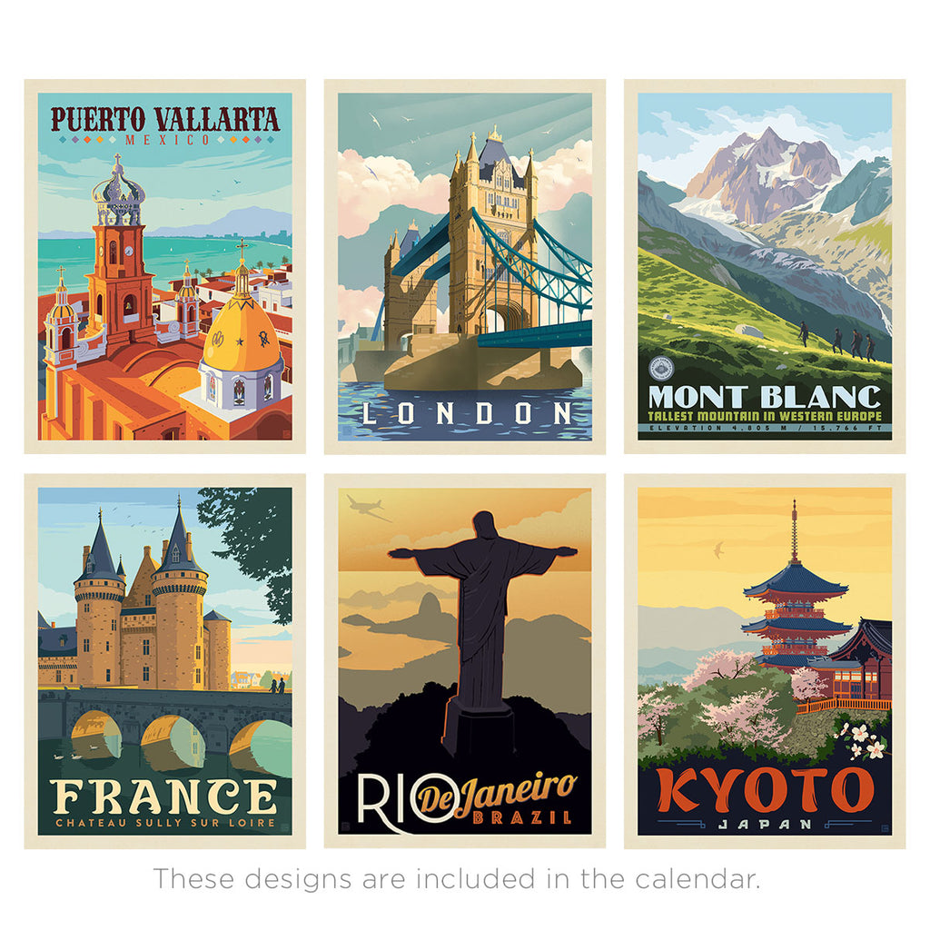 2027 Wall Calendar: World Travel