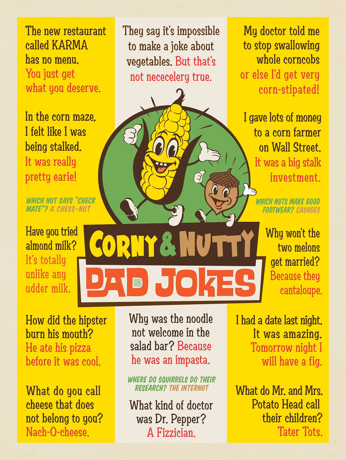 Dad Jokes: Corny & Nutty Humor - Puzzle - Artwork