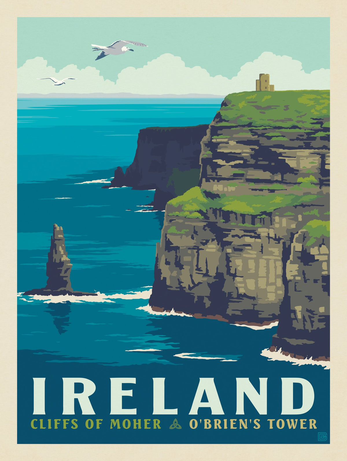 Ireland: Cliffs Of Moher—O'Brien's Castle - Puzzle - Artwork