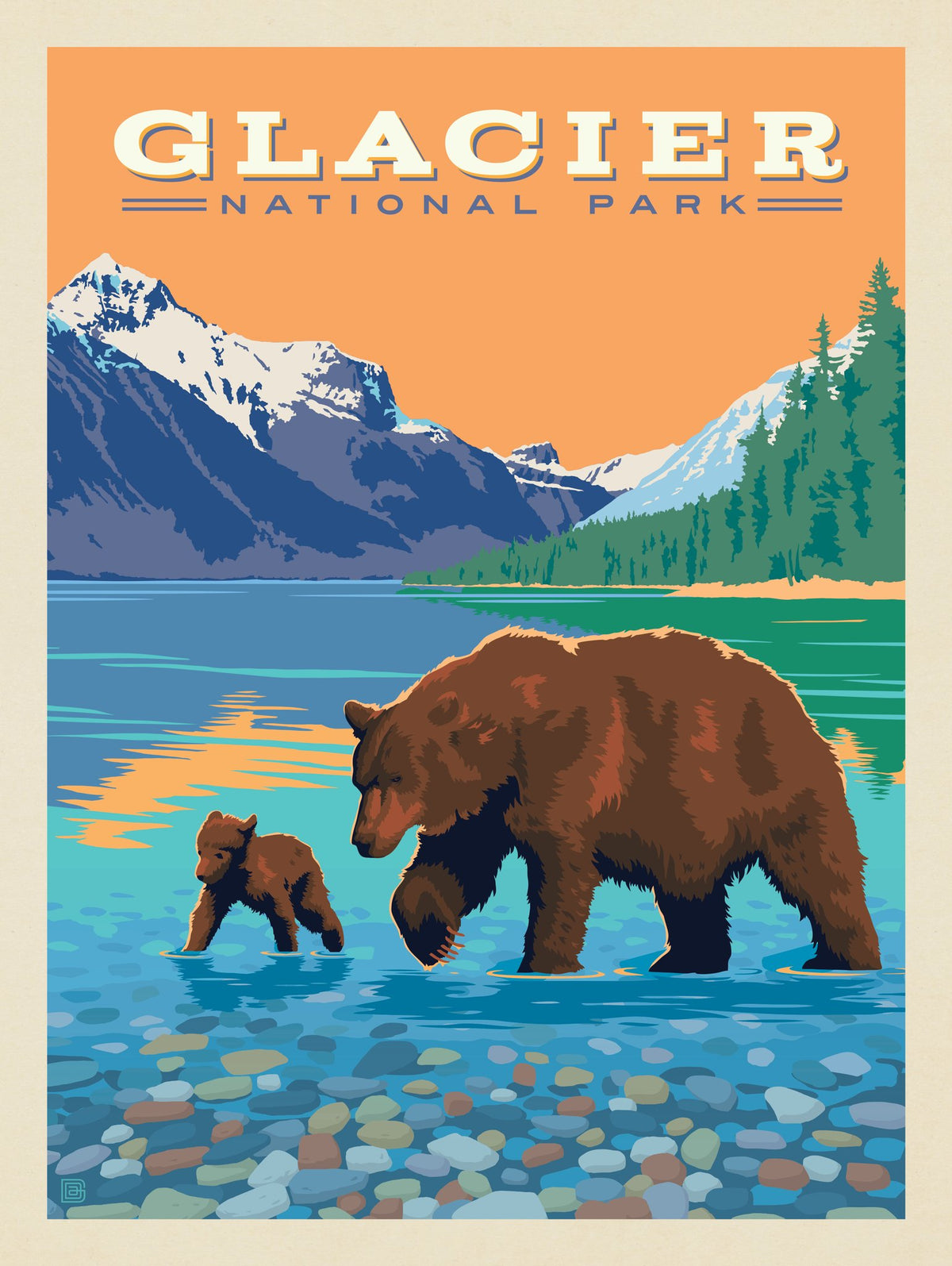 Glacier National Park: Saint Mary Lake - Puzzle - Artwork