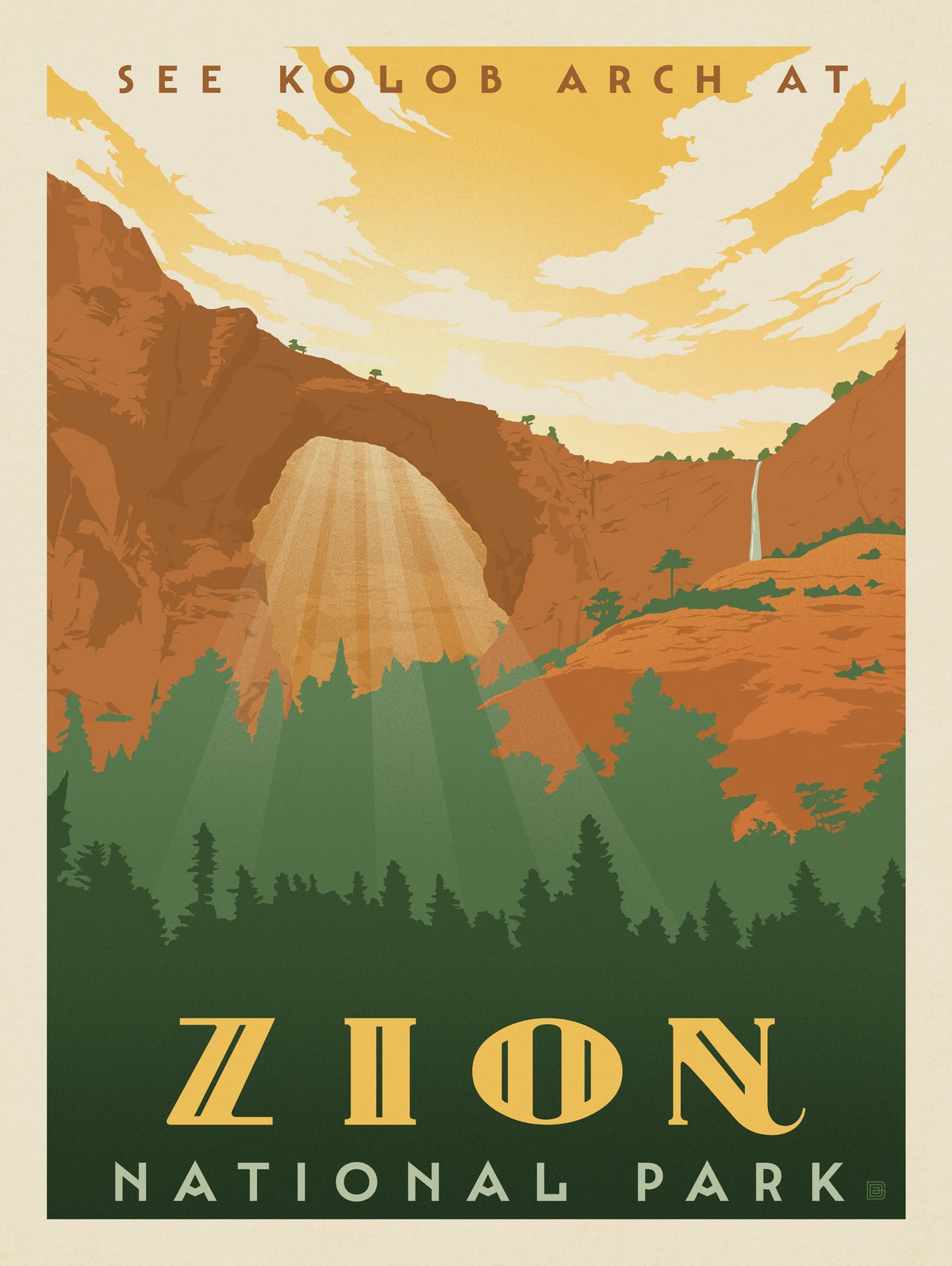 Zion National Park: Kolob Arch - Puzzle - Artwork