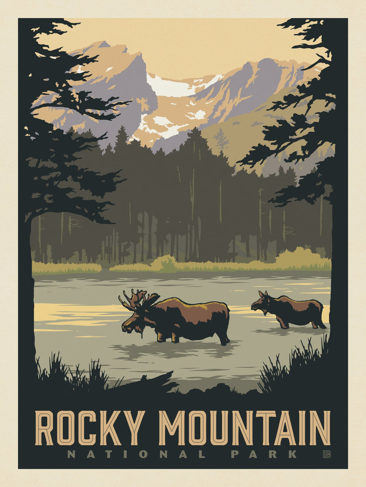 Rocky Mountain National Park: Sprague Lake - Puzzle - Artwork