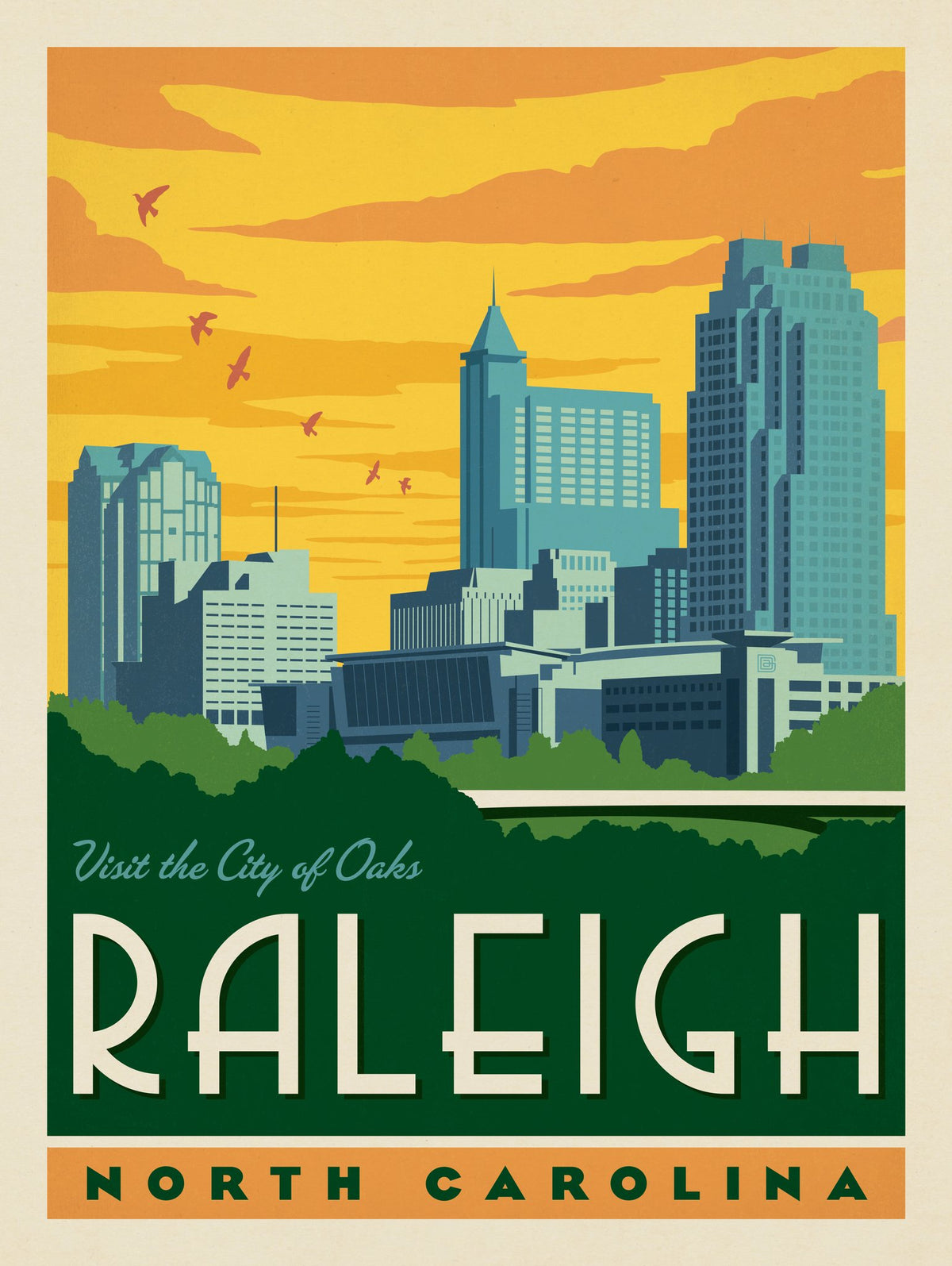 Raleigh, North Carolina - Puzzle - Artwork