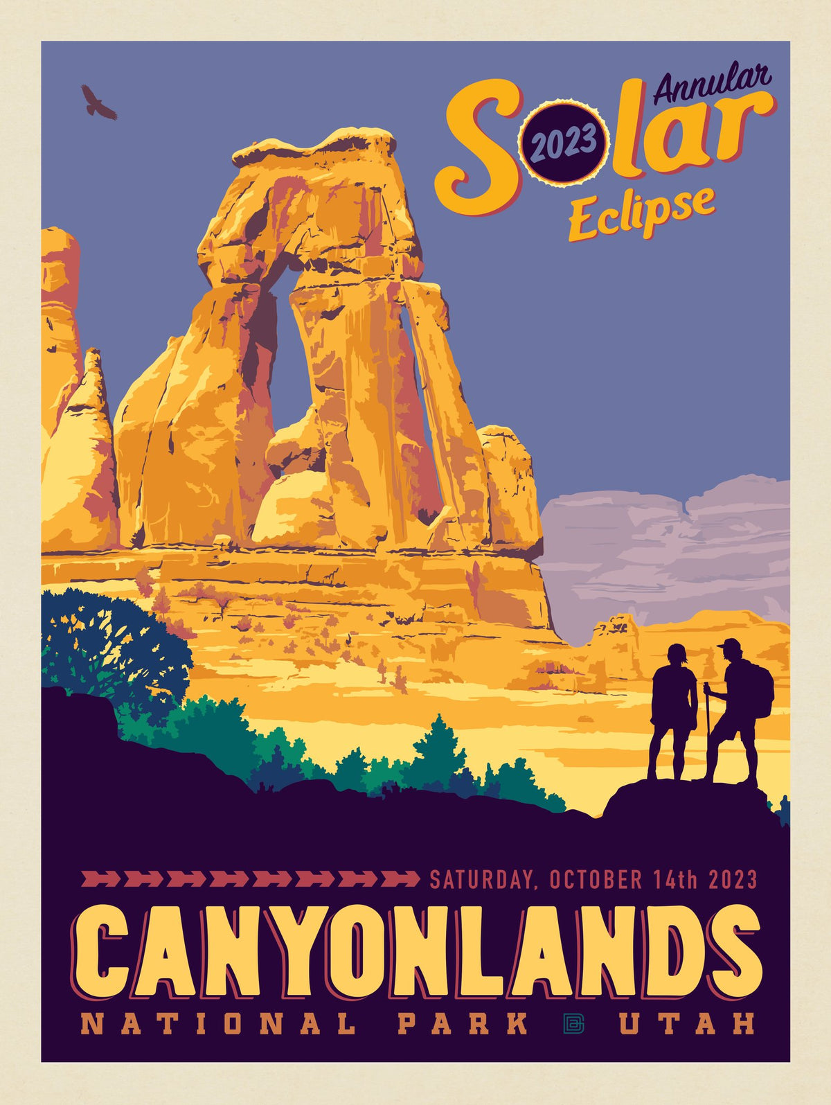 Annular Solar Eclipse: 2023 Canyonlands National Park - Puzzle - Artwork