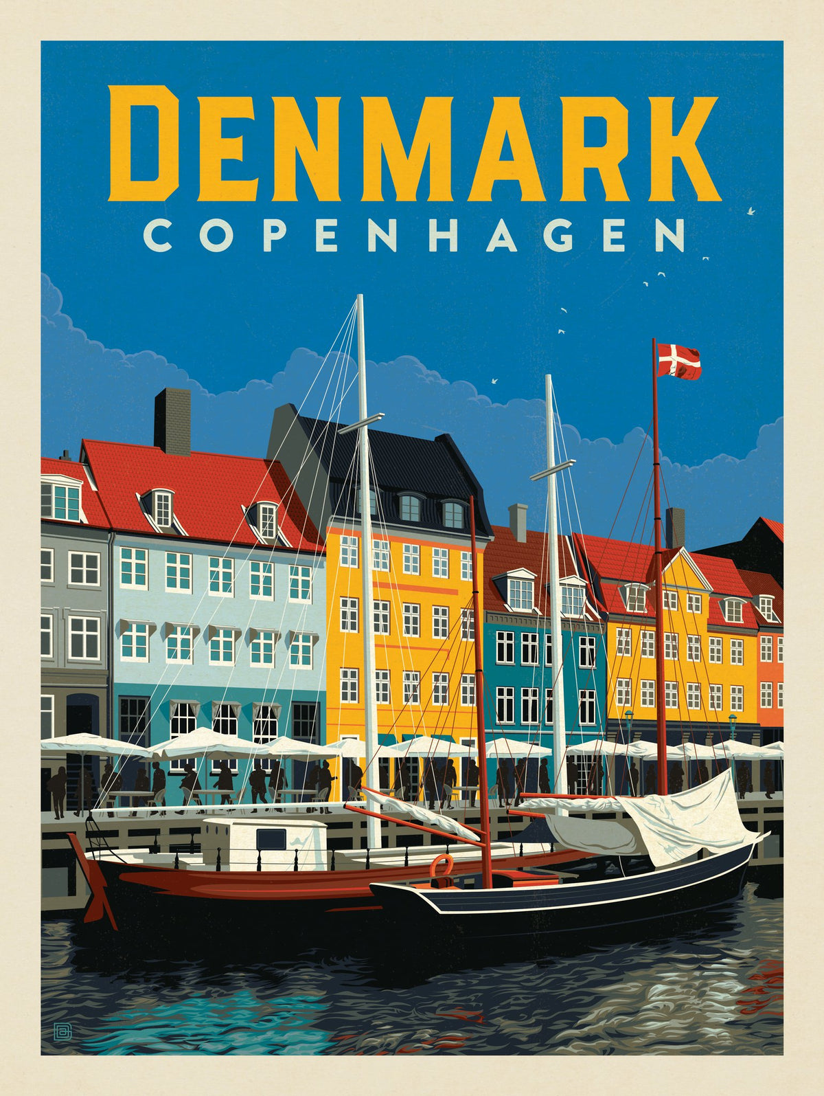 Denmark: Copenhagen - Puzzle - Artwork