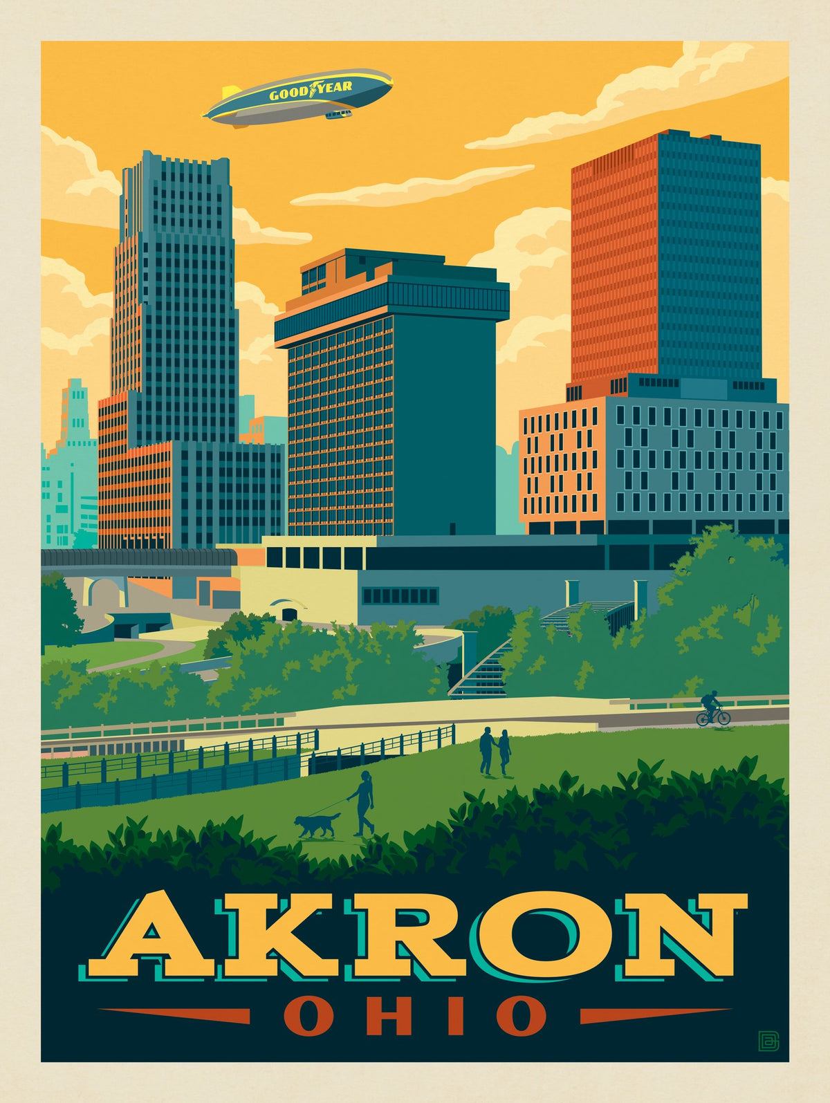 Akron, Ohio - Puzzle - Artwork