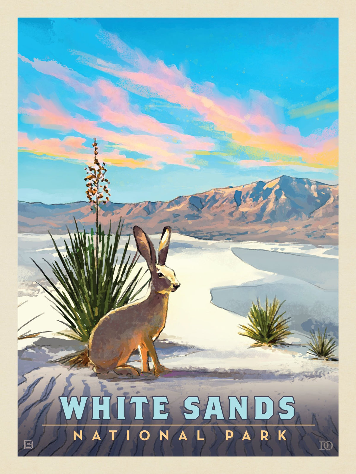 White Sands National Park: Jack Rabbit - Puzzle - Artwork