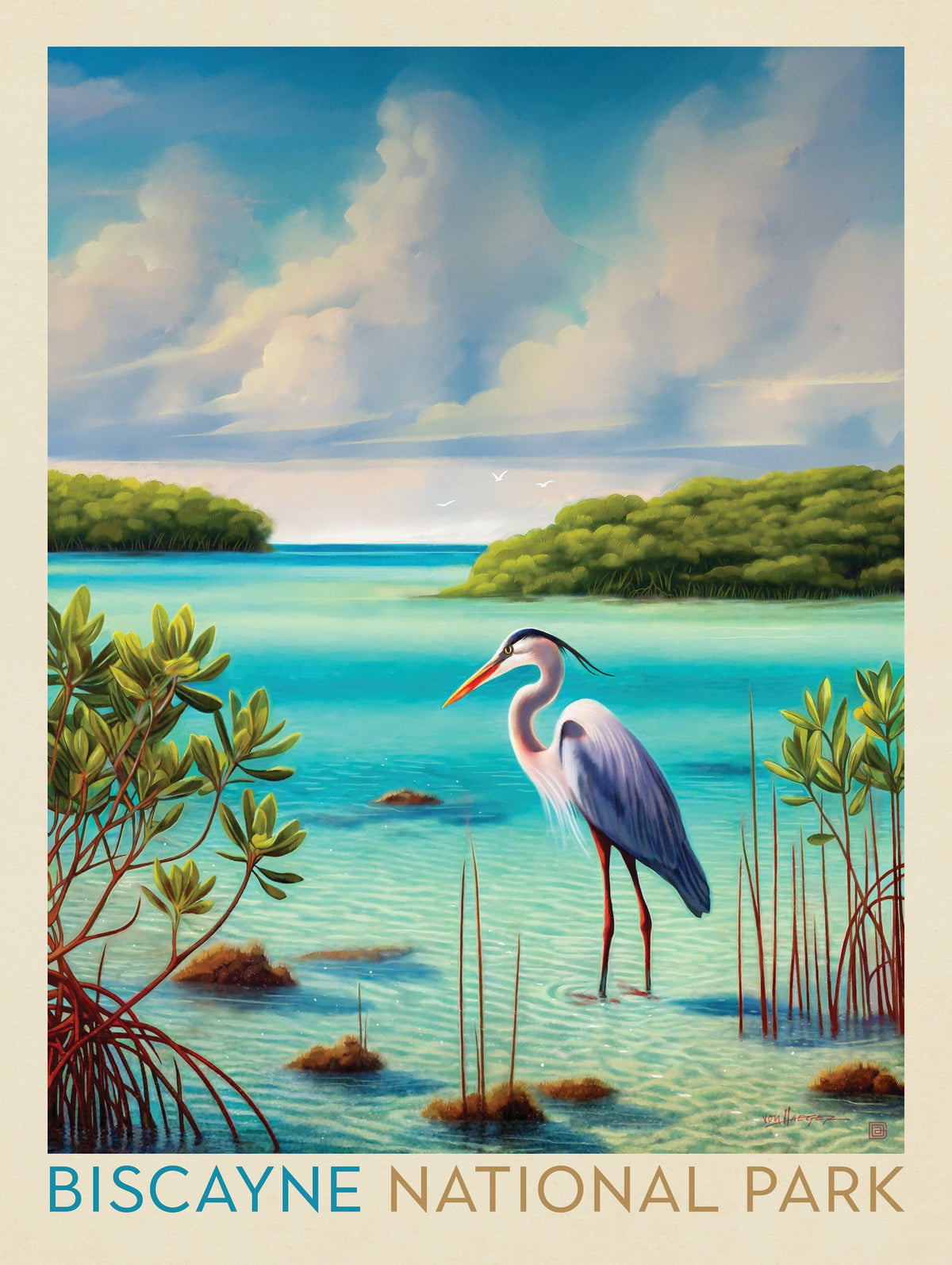 Biscayne National Park: Among The Mangroves - Puzzle - Artwork