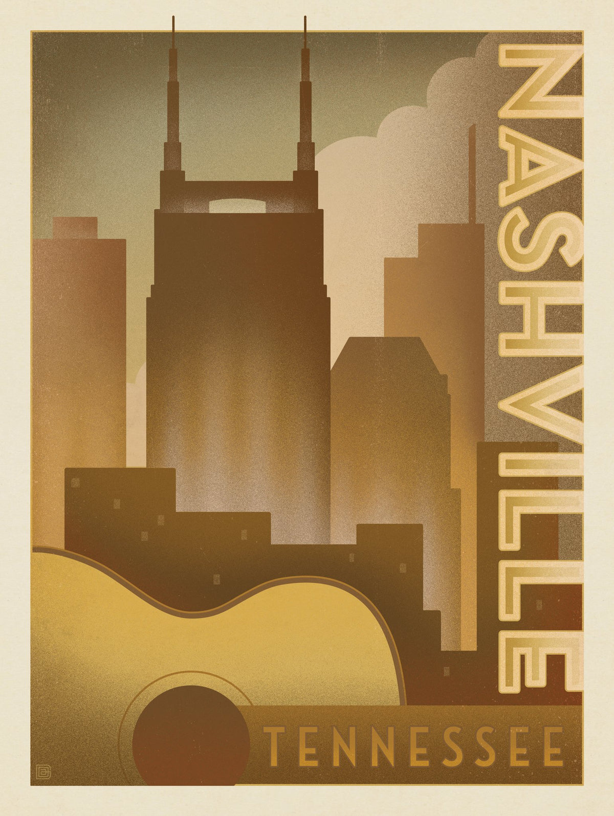 Guitar Skyline - Puzzle - Artwork