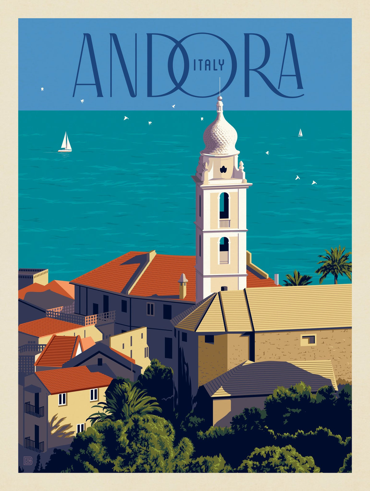 Italy: Andora - Puzzle - Artwork
