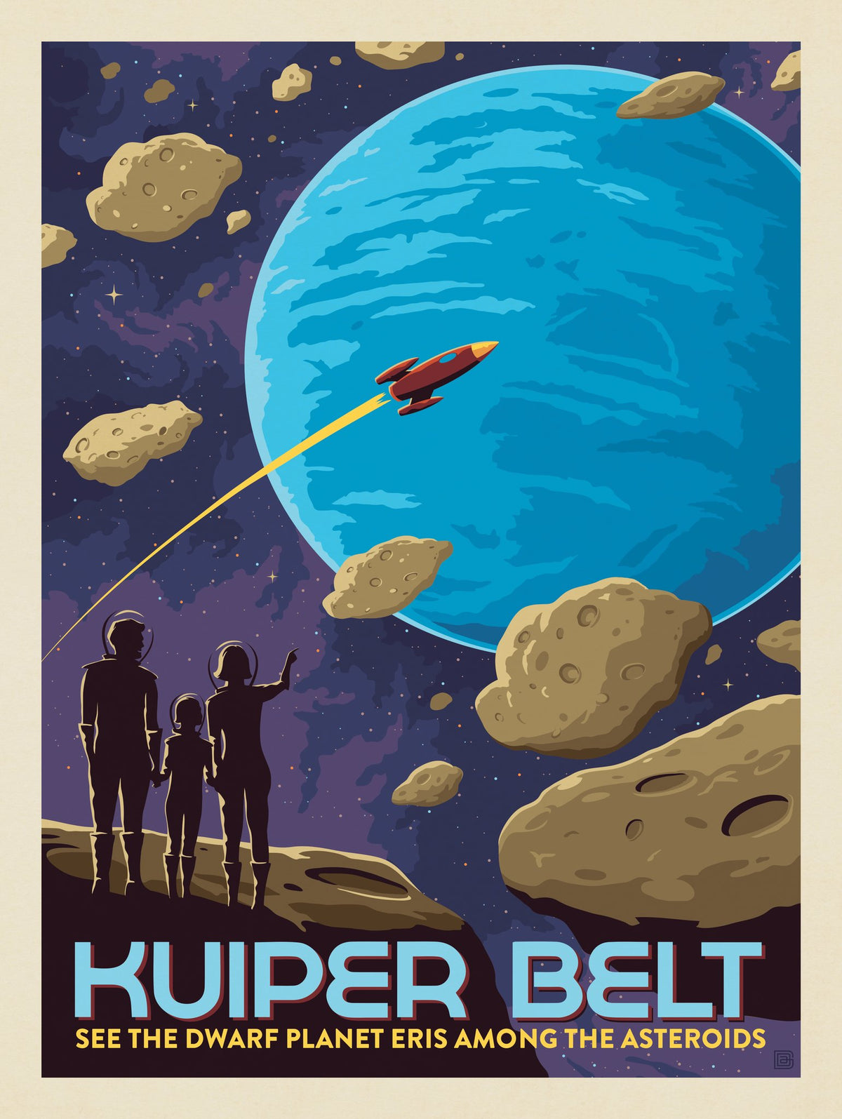 Kuiper Belt: Asteroids Around Eris - Puzzle - Artwork