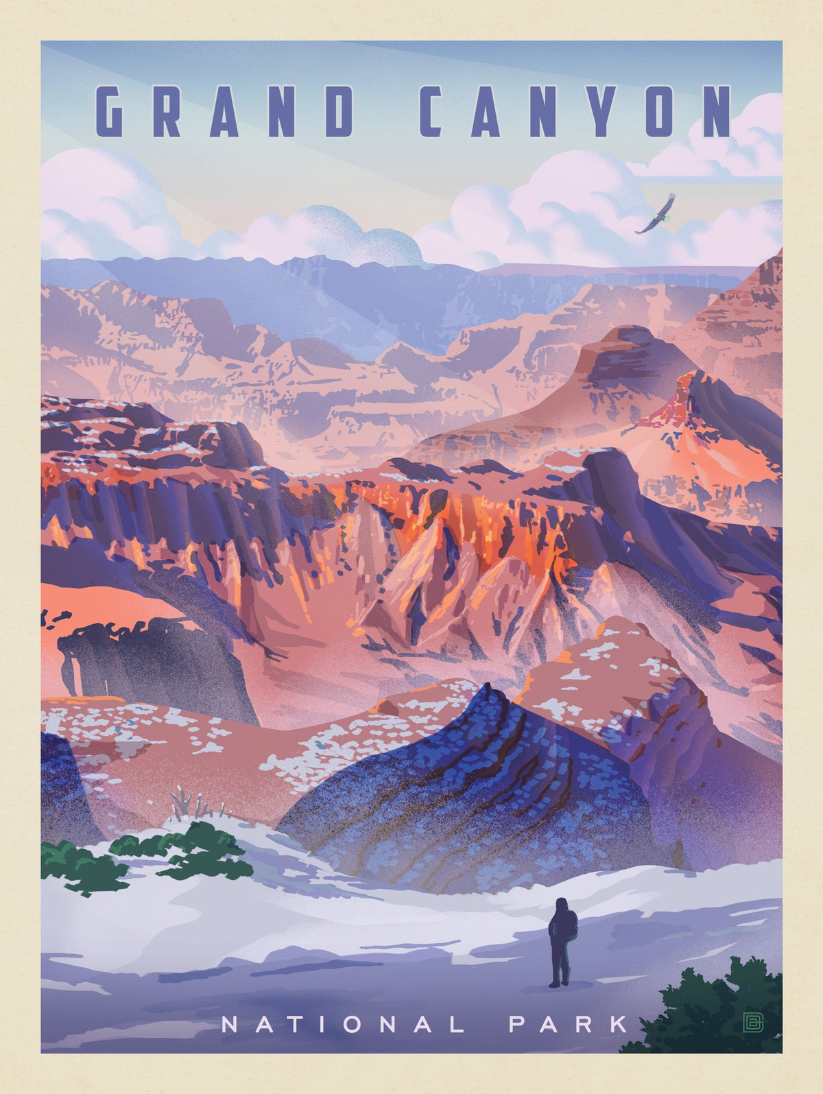 Grand Canyon National Park: Winter Wonderland - Puzzle - Artwork
