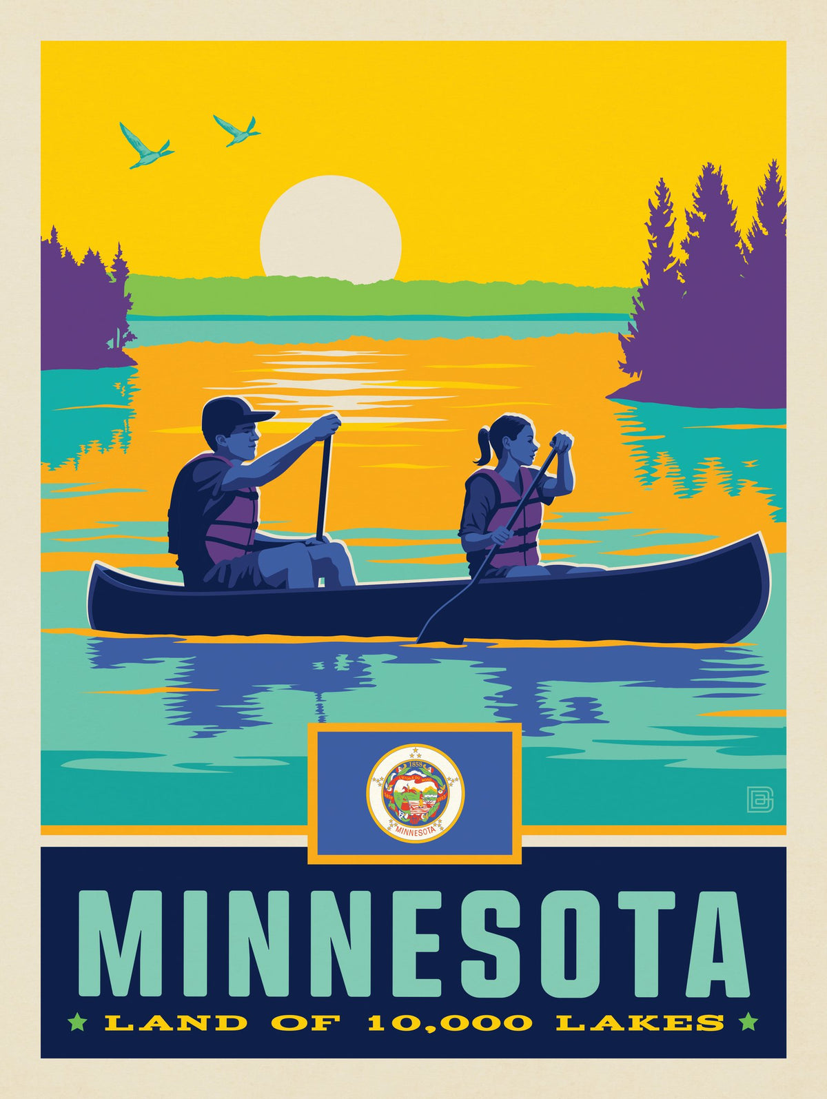Minnesota State Pride (Old Flag) - Puzzle - Artwork