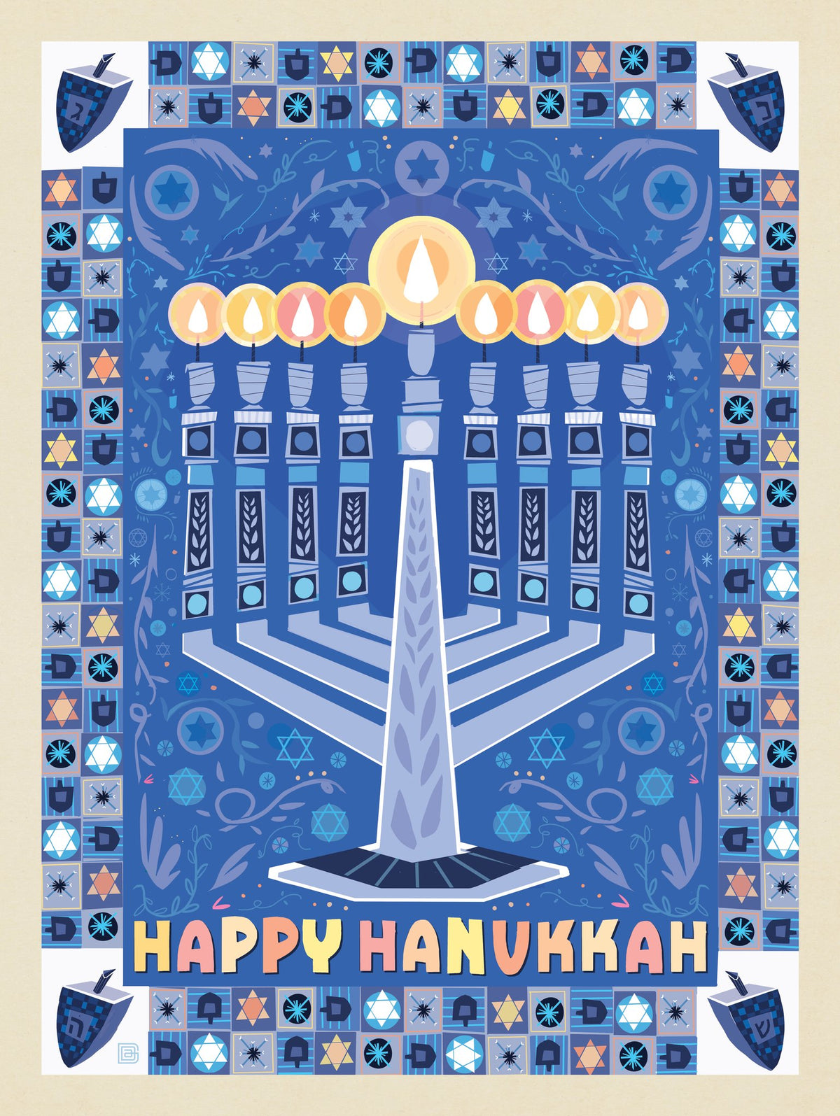 A Greeting Card: Happy Hanukkah - Puzzle - Artwork
