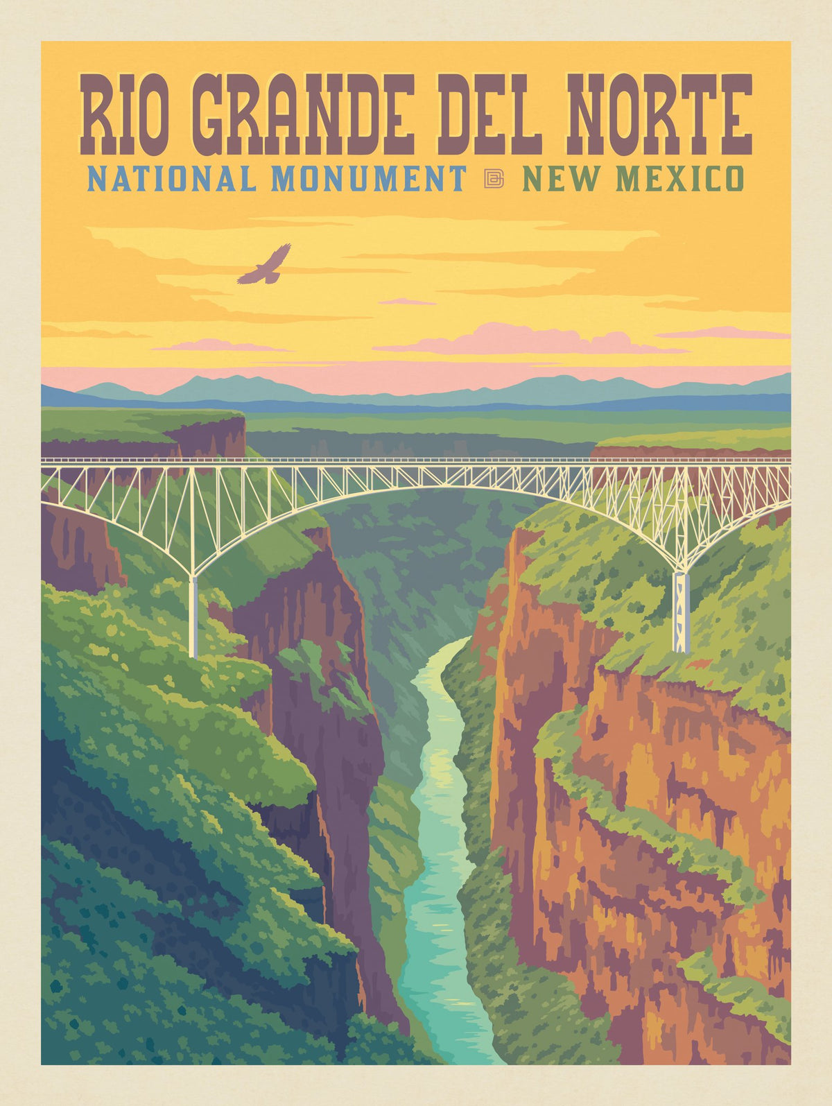 Rí­o Grande Del Norte National Monument: New Mexico - Puzzle - Artwork