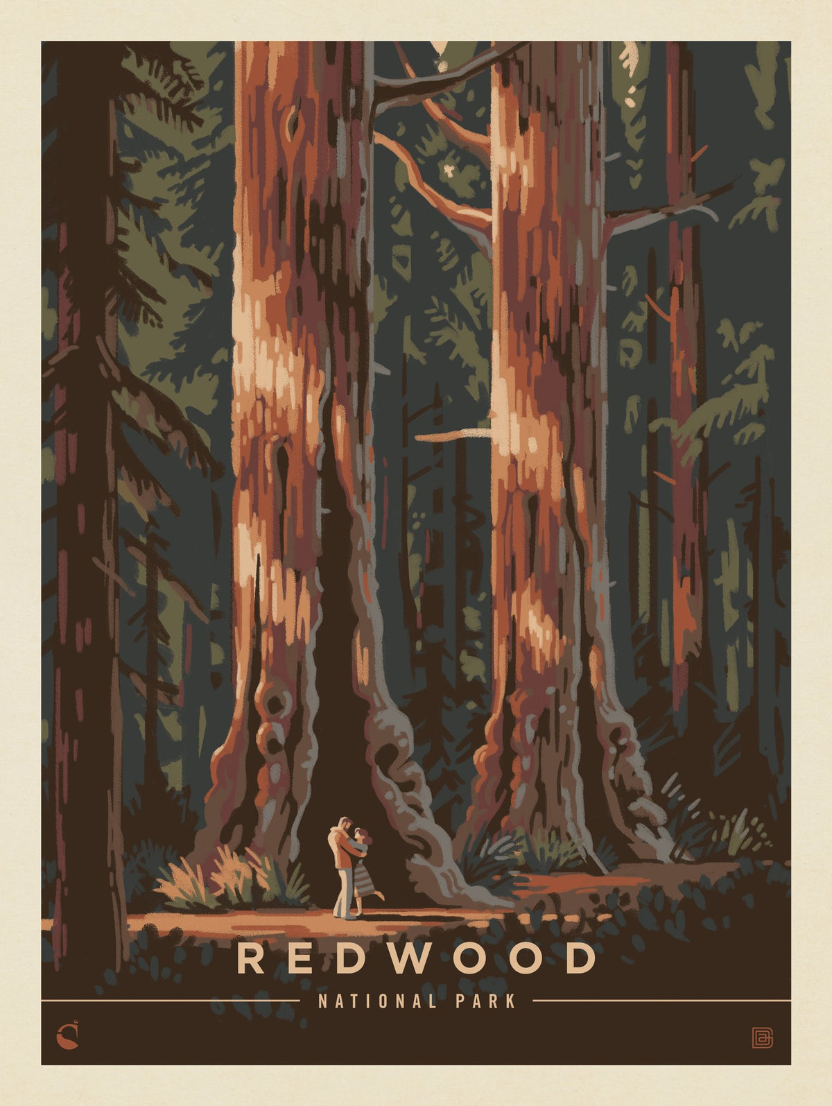 Redwood National Park: Dancing Shadows - Puzzle - Artwork