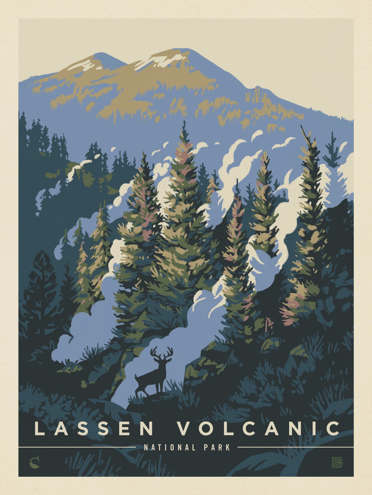 Lassen Volcanic National Park: Into The Mist - Puzzle - Artwork