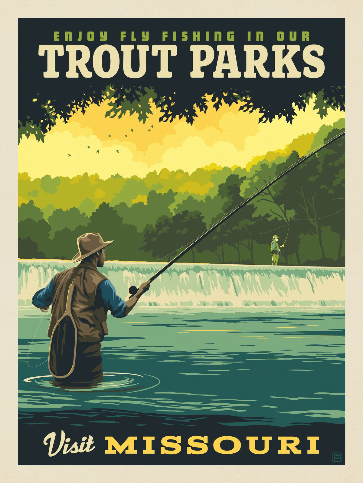 MO—Visit Missouri: Trout Parks - Puzzle - Artwork