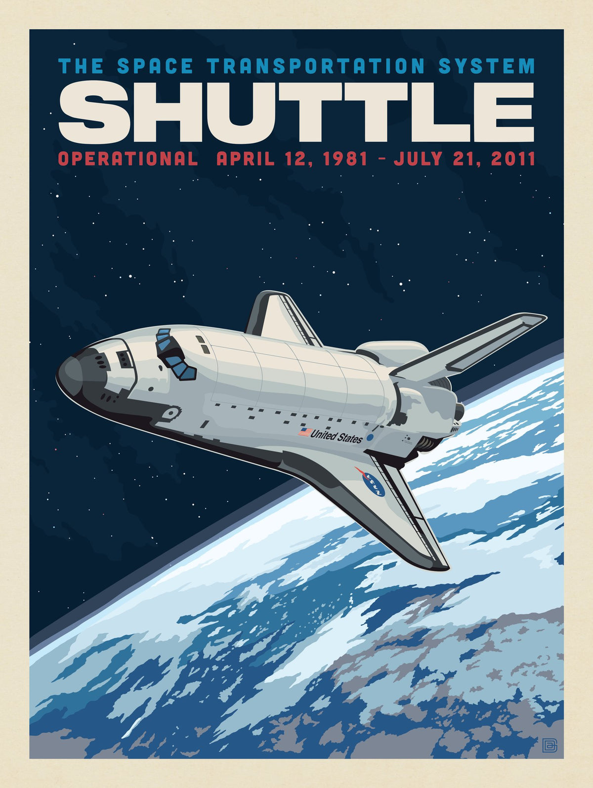 NASA 1981: Space Shuttle - Puzzle - Artwork
