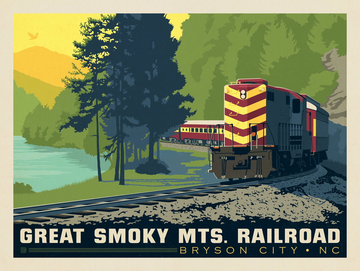 Great Smoky Mountain Railroad: Diesel Train - Puzzle - Artwork