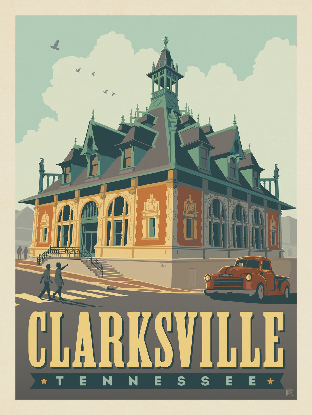 Clarksville, TN - Puzzle - Artwork