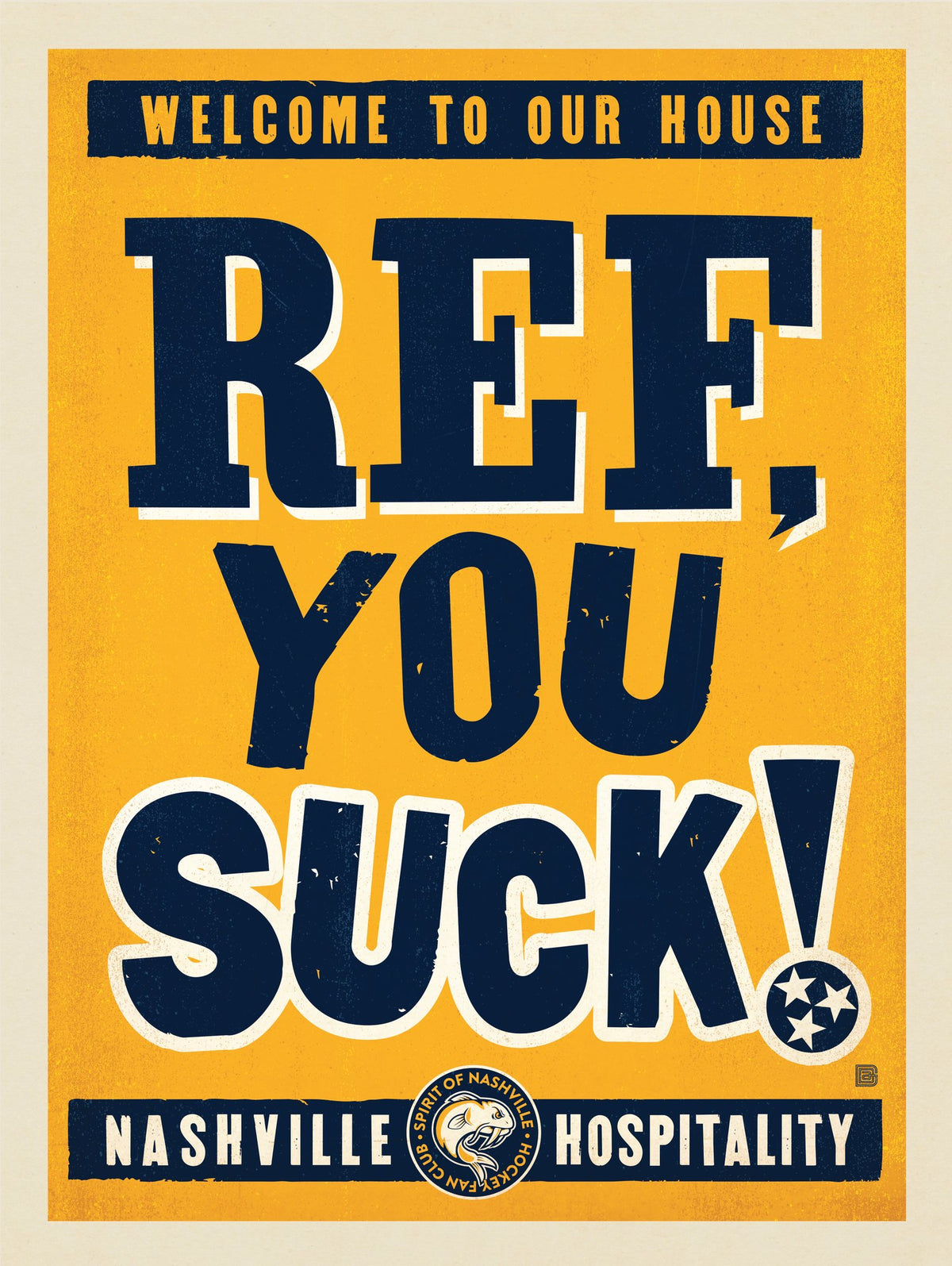 Spirit Of Nashville Hockey Fan Club: Ref, You SUCK! - Puzzle - Artwork