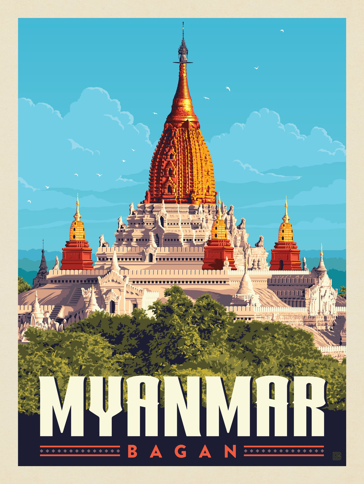 Myanmar: Bagan - Puzzle - Artwork