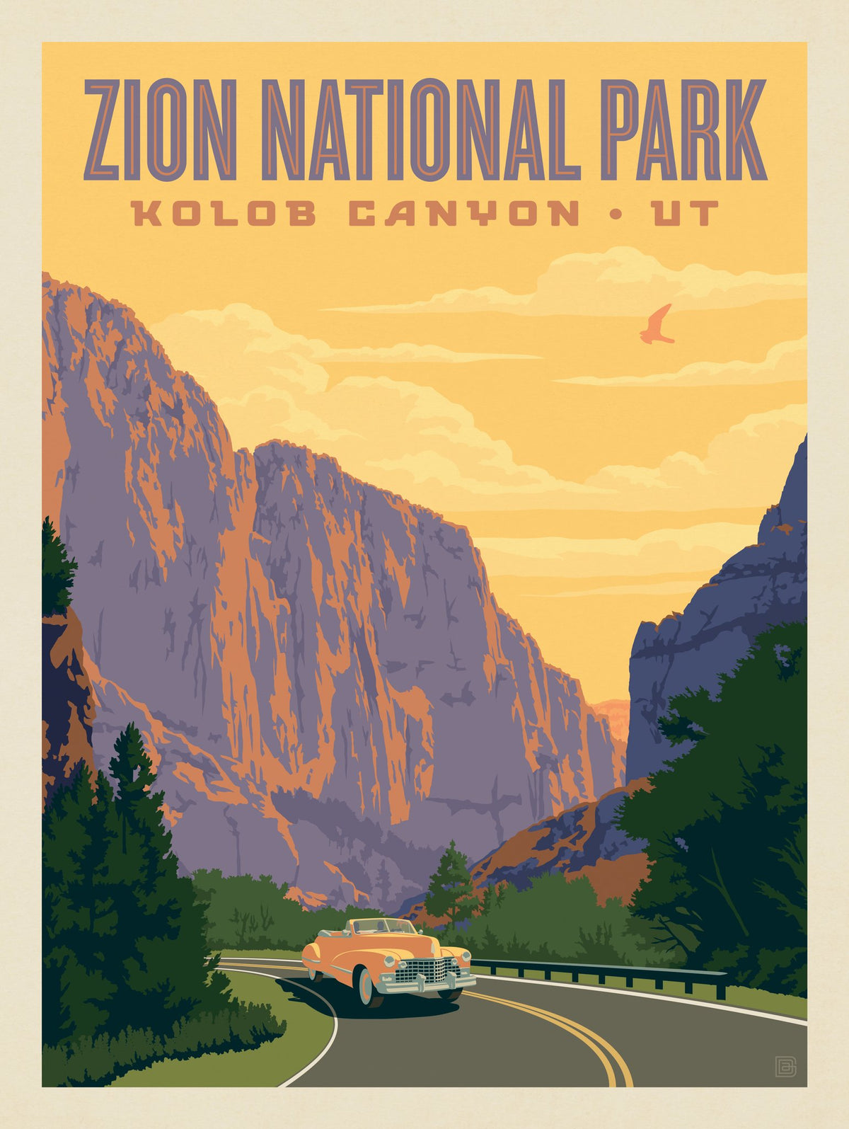 Zion National Park: Kolob Canyon - Puzzle - Artwork