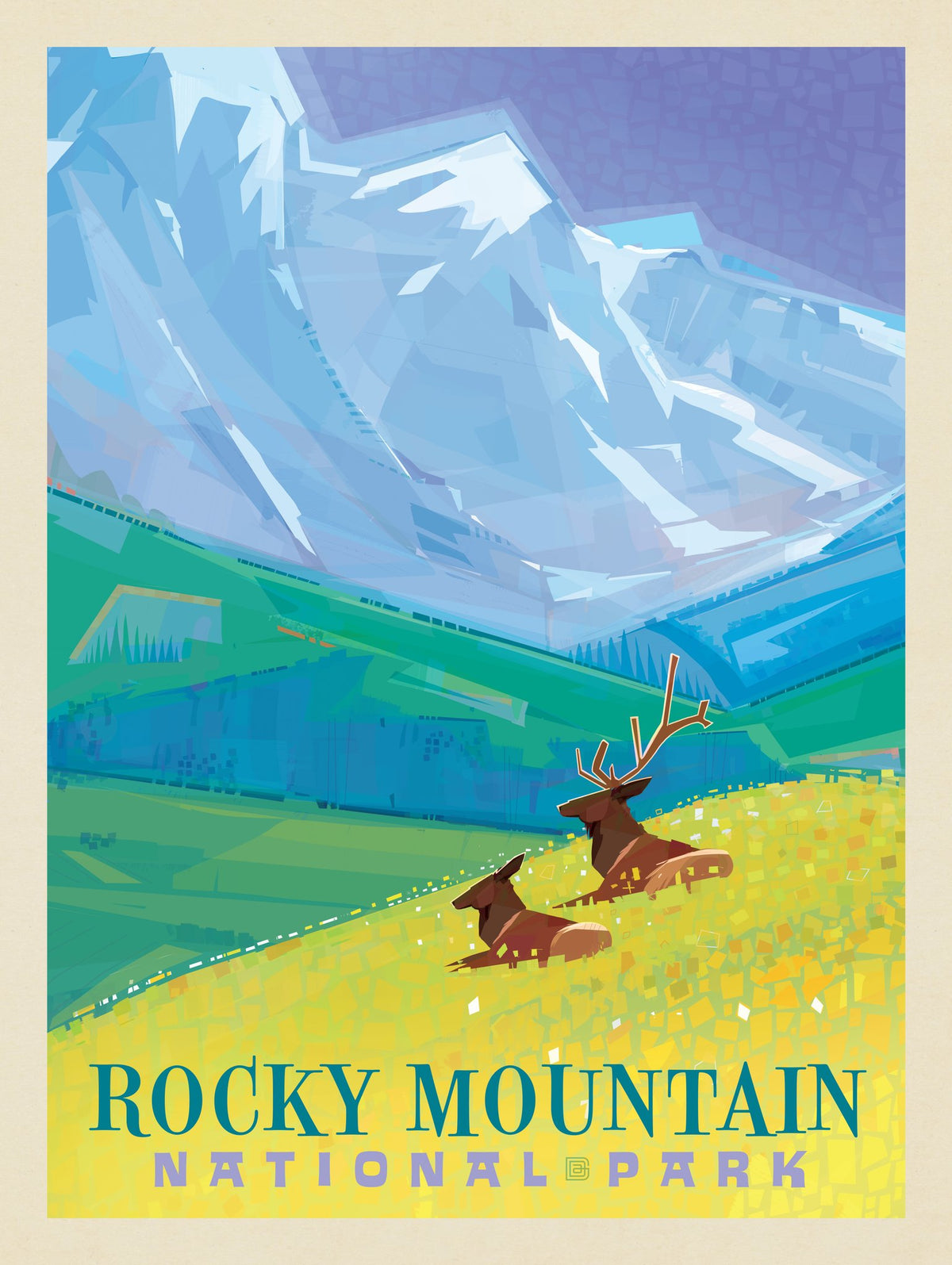 Rocky Mountain National Park (Mod Design) - Puzzle - Artwork
