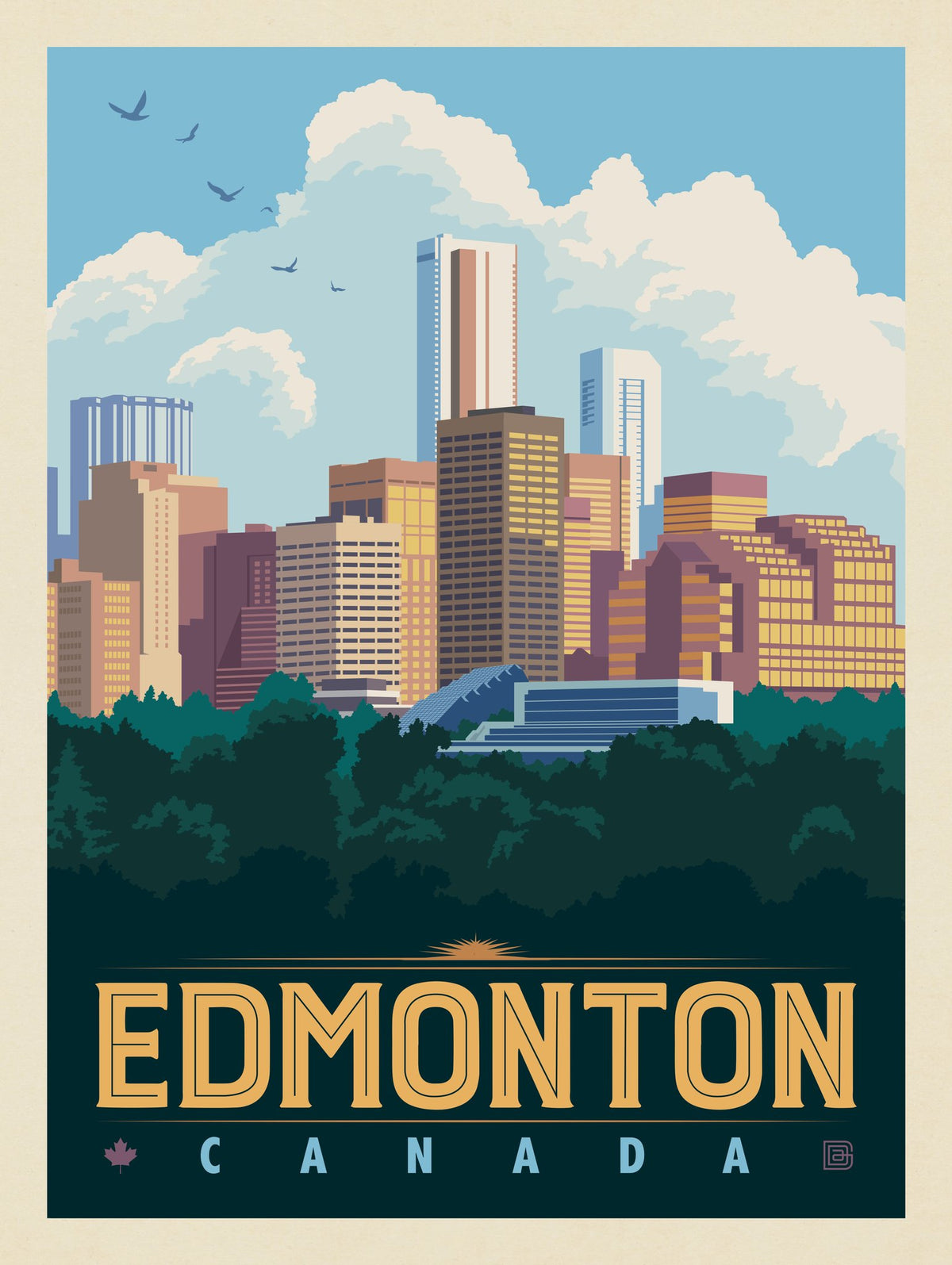 Canada: Edmonton - Puzzle - Artwork