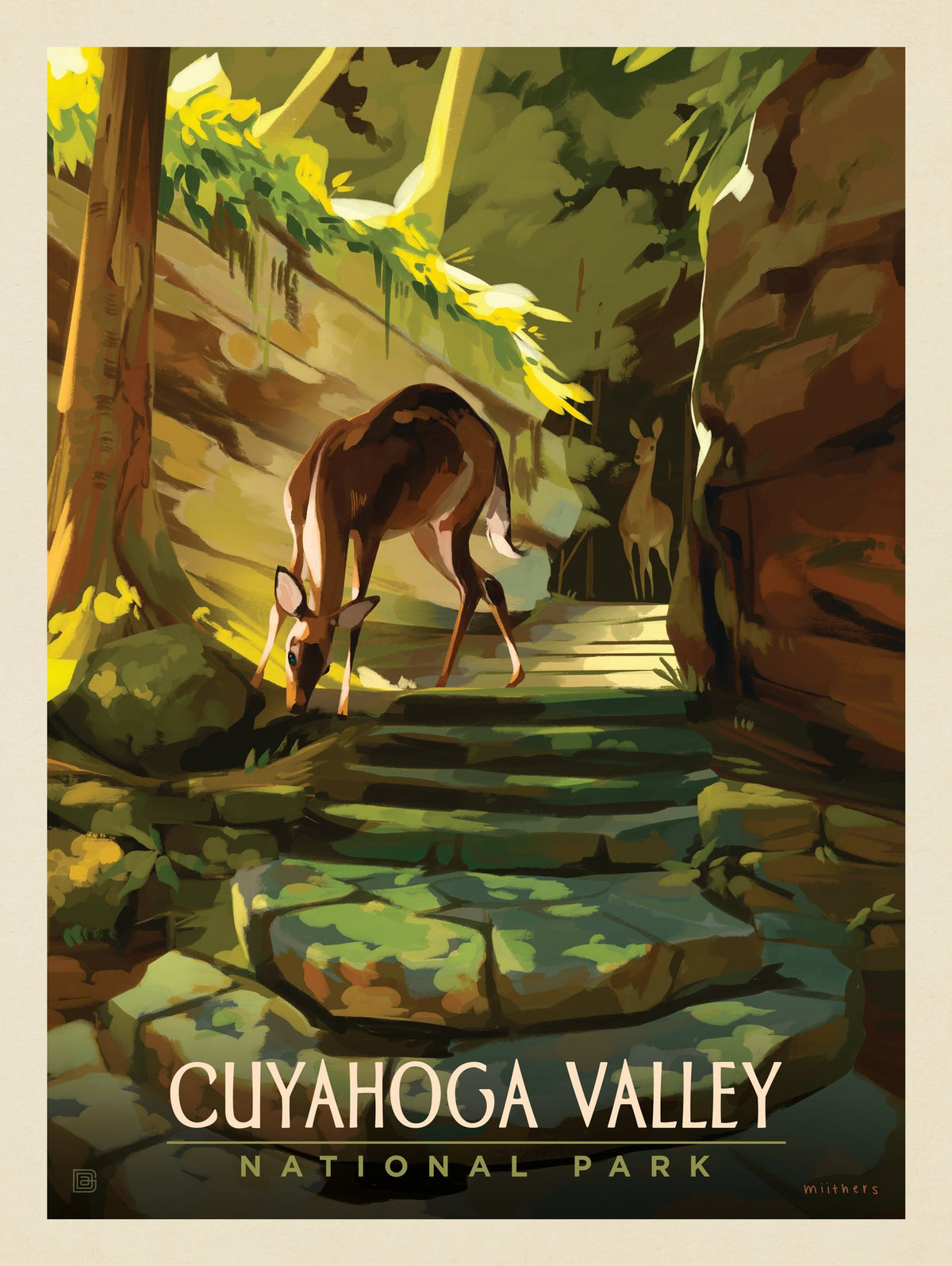 Cuyahoga Valley National Park: Daybreak Deer - Puzzle - Artwork