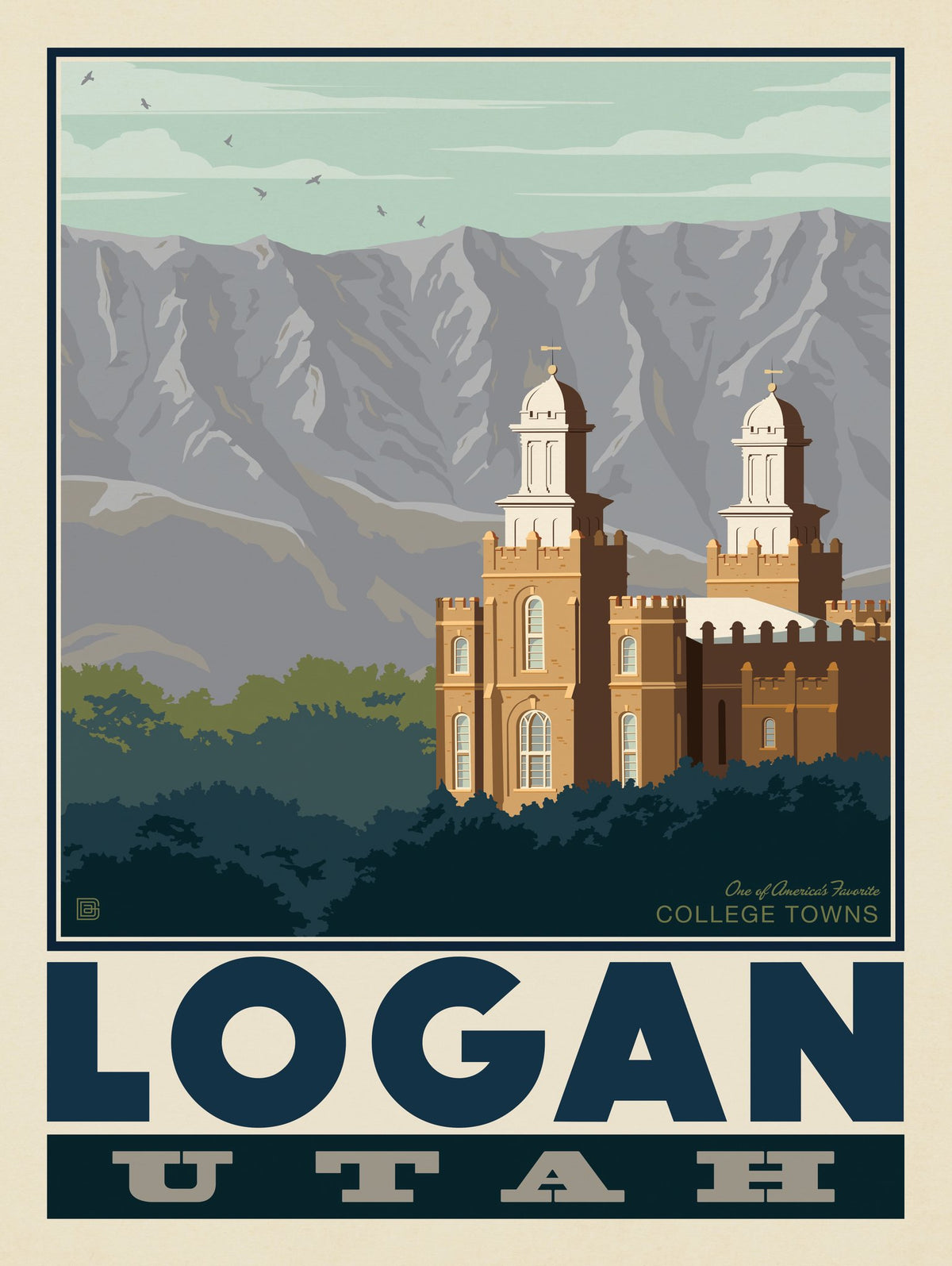 American College Towns: Logan, Utah - Puzzle - Artwork