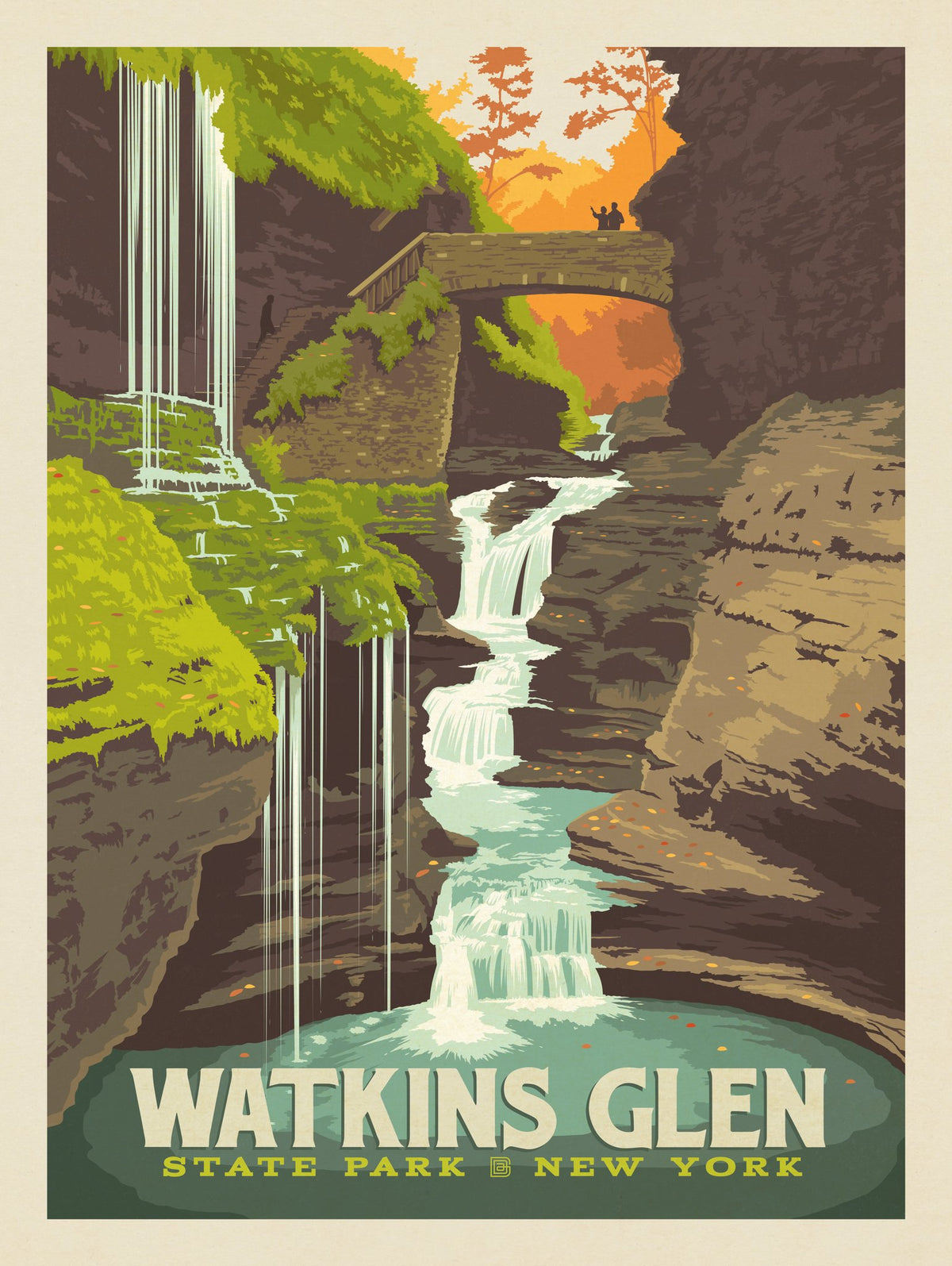 Watkins Glen State Park, New York - Puzzle - Artwork