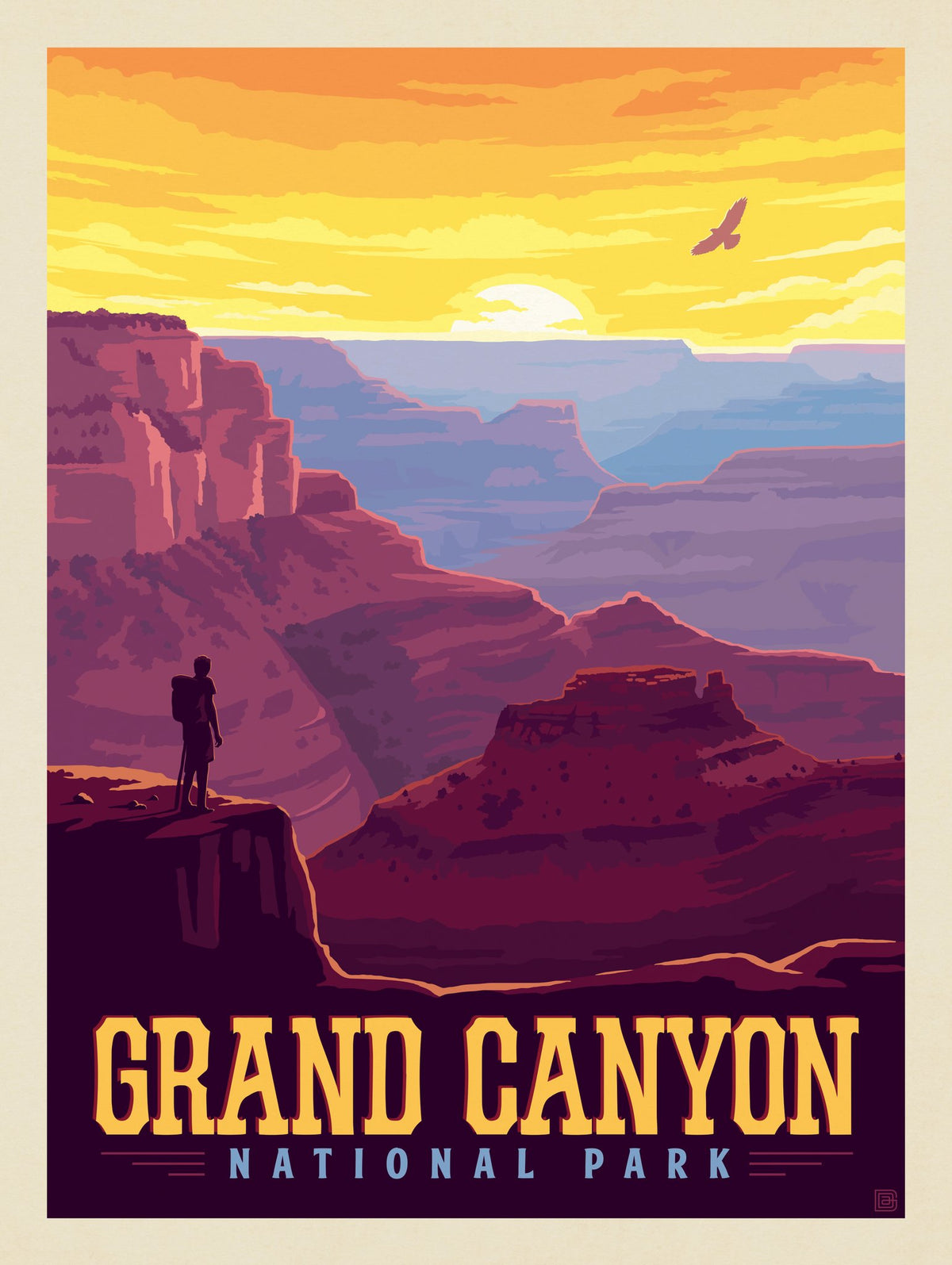 Grand Canyon National Park: Sunset Splendor - Puzzle - Artwork
