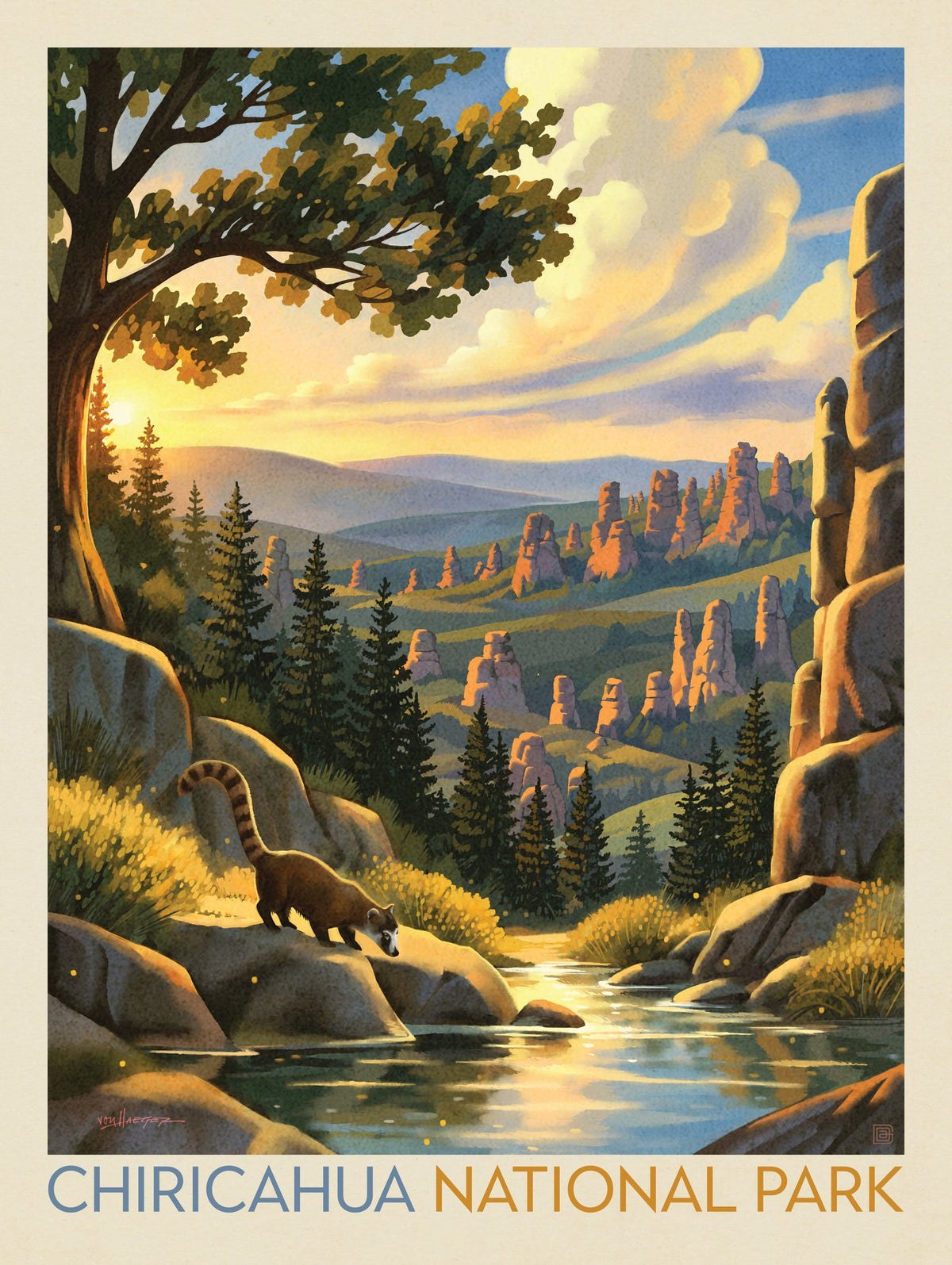 Chiricahua National Park: Break Of Dawn - Puzzle - Artwork