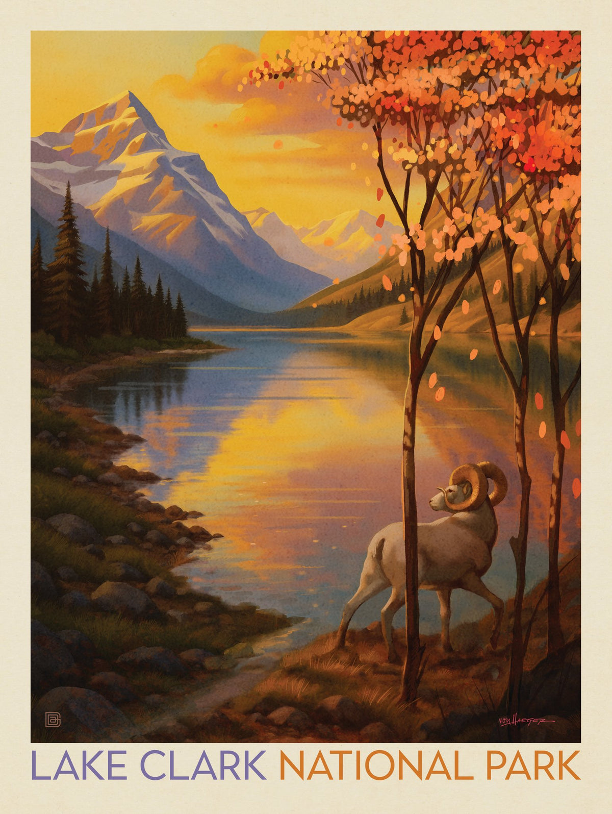 Lake Clark National Park: Autumn Glow - Puzzle - Artwork